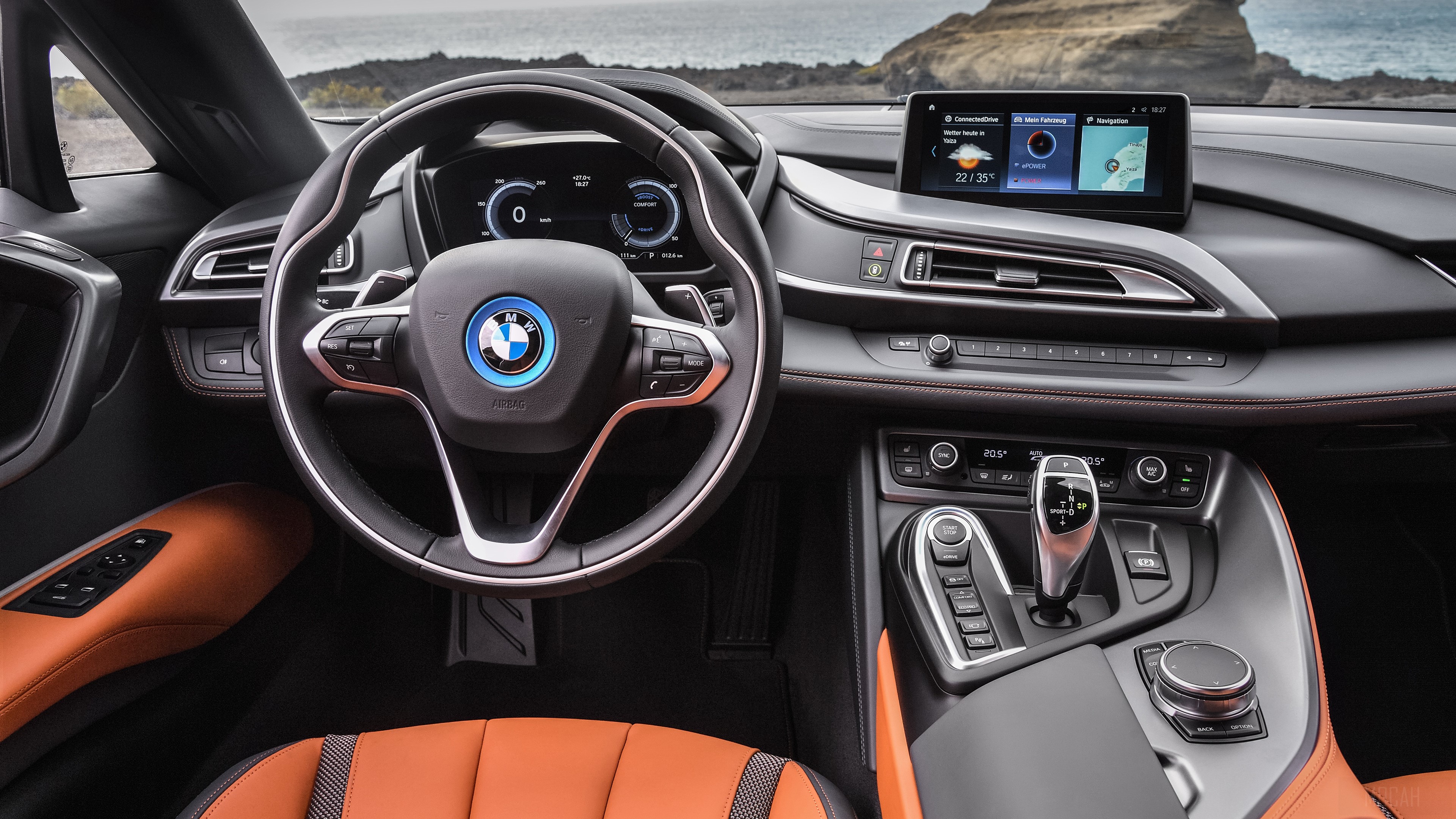 2018 BMW I8 Roadster Interior HD Wallpaper