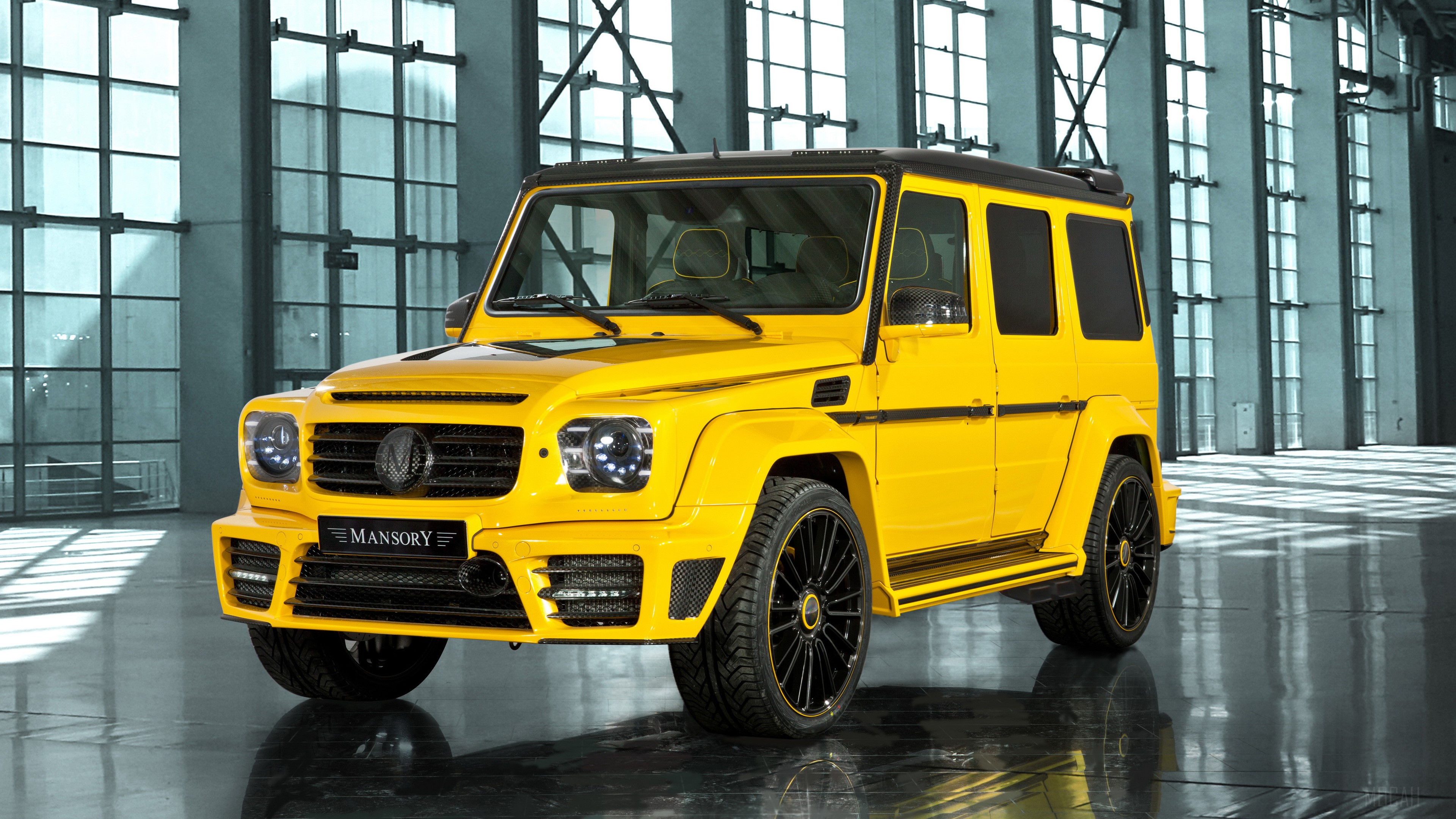 Yellow Mercedes Benz Mansory Gronos 4K HD Wallpaper