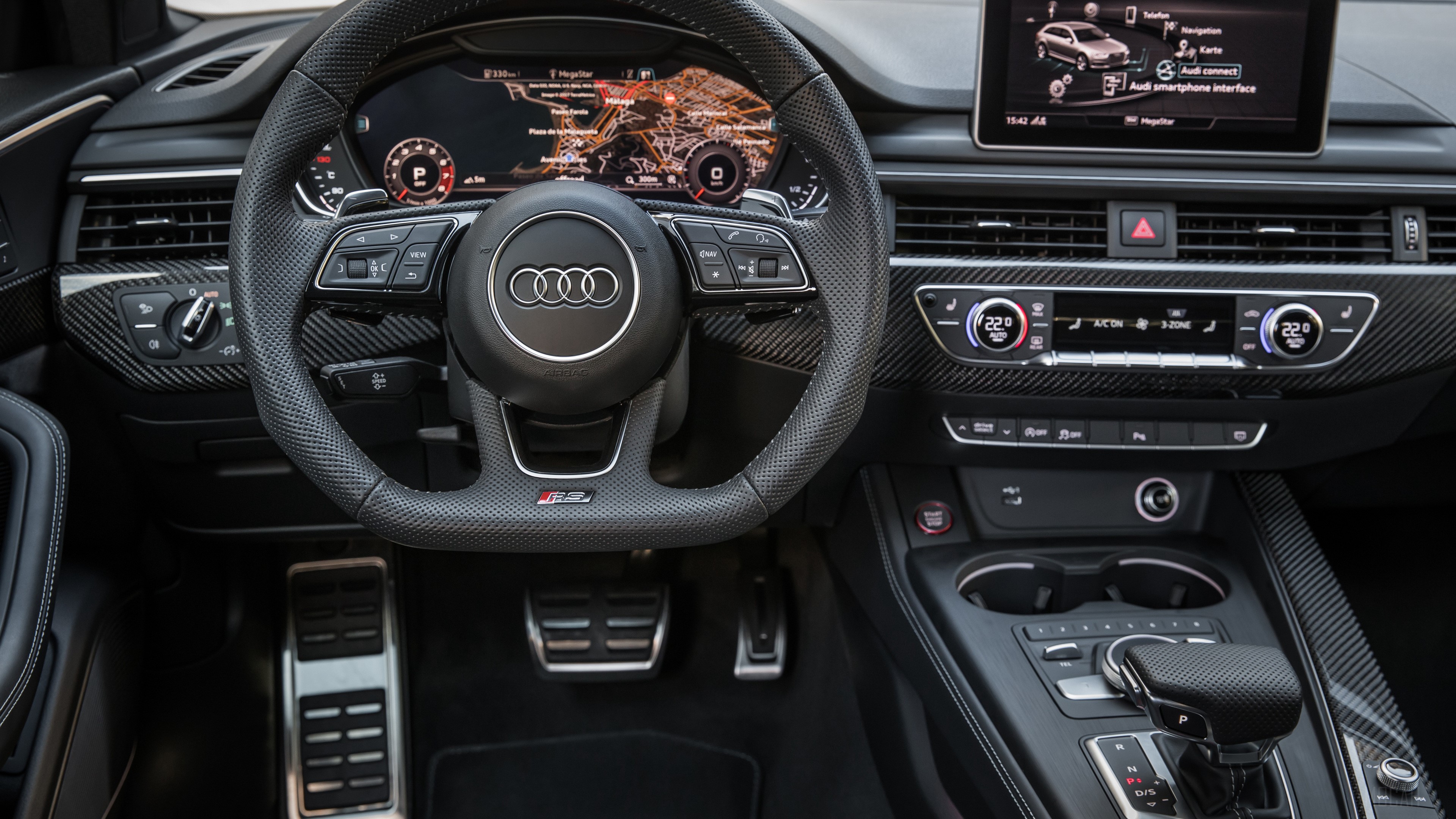 Audi Rs 4 Avant Interior HD Wallpaper