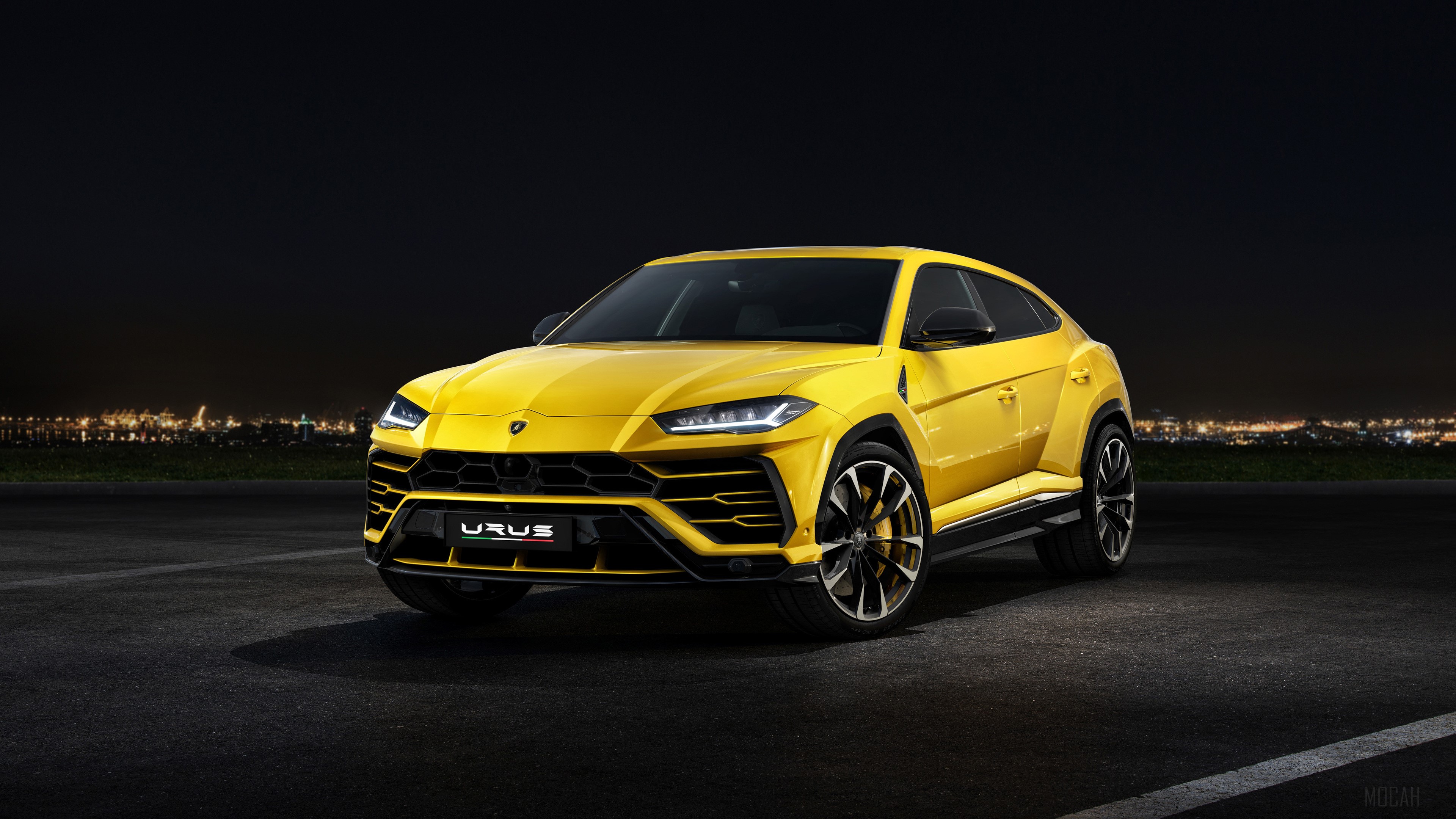 Yellow Lamborghini Urus 4K HD Wallpaper
