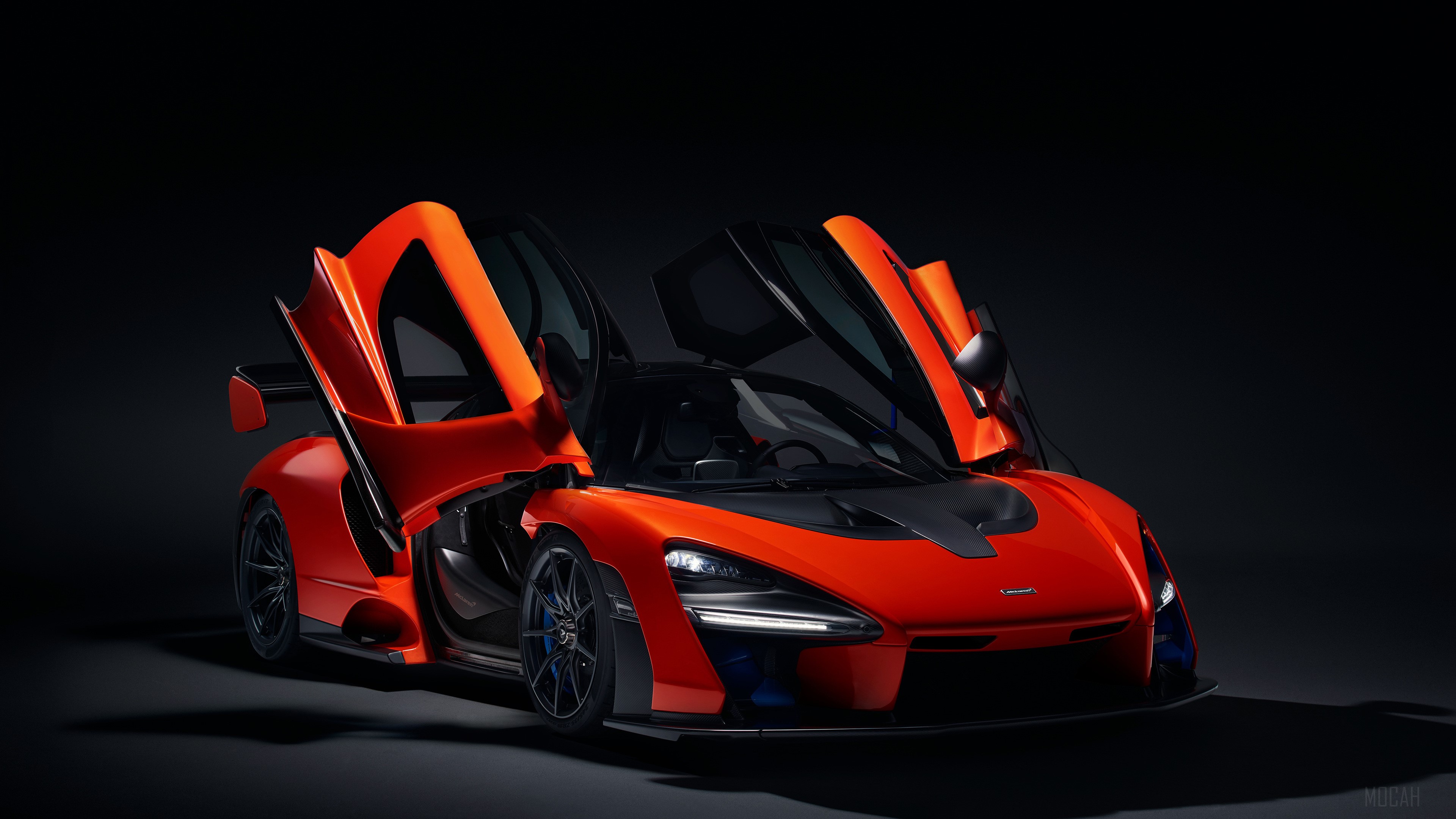 McLaren Senna with Doors Up 4K HD Wallpaper