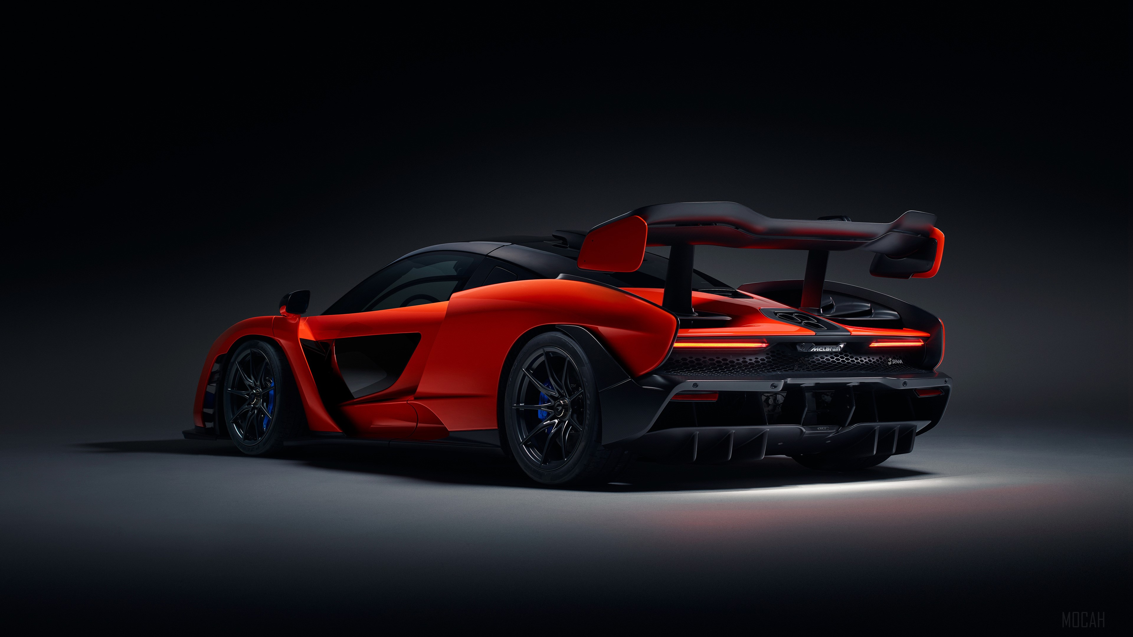 McLaren Senna 4K Rear View HD Wallpaper