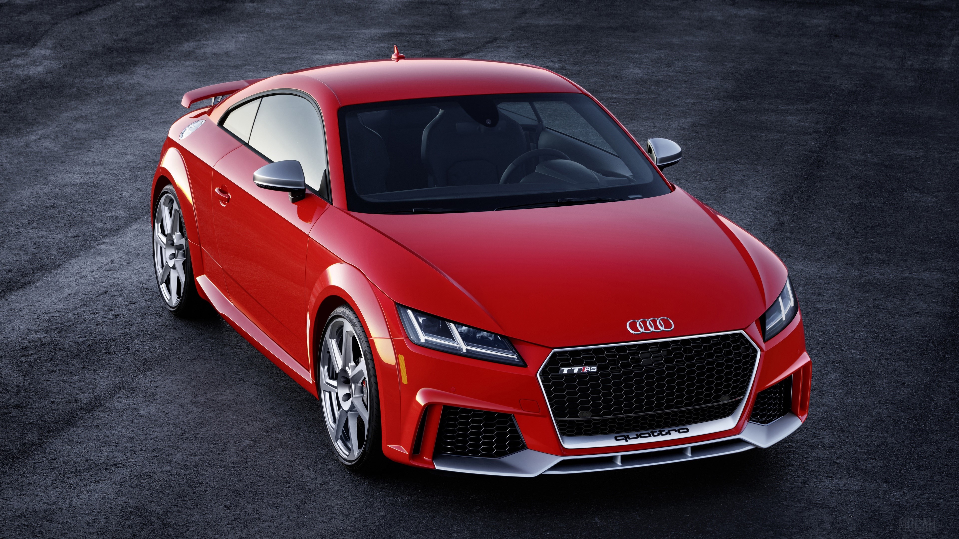 Red Audi TT RS Quattro 4K HD Wallpaper