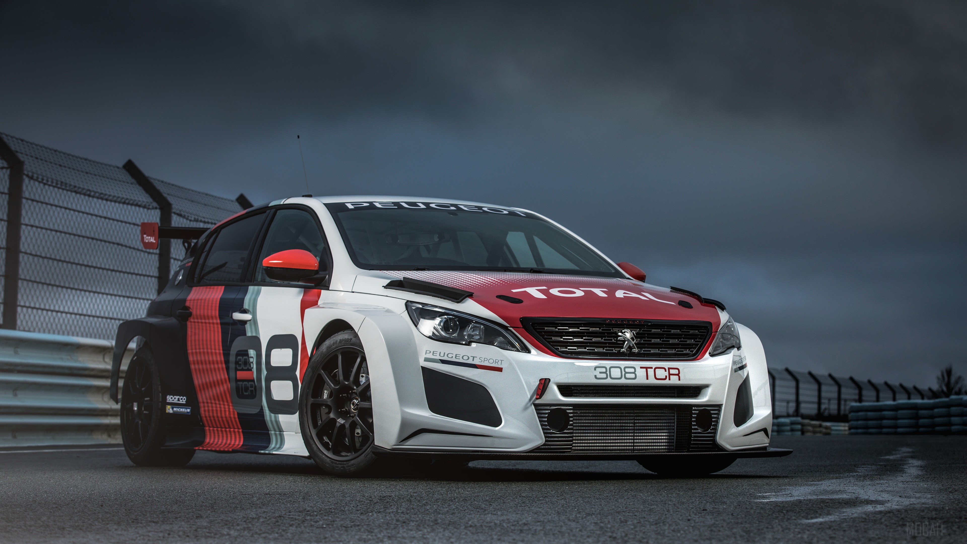 Peugeot 308 TCR race car 4K HD Wallpaper