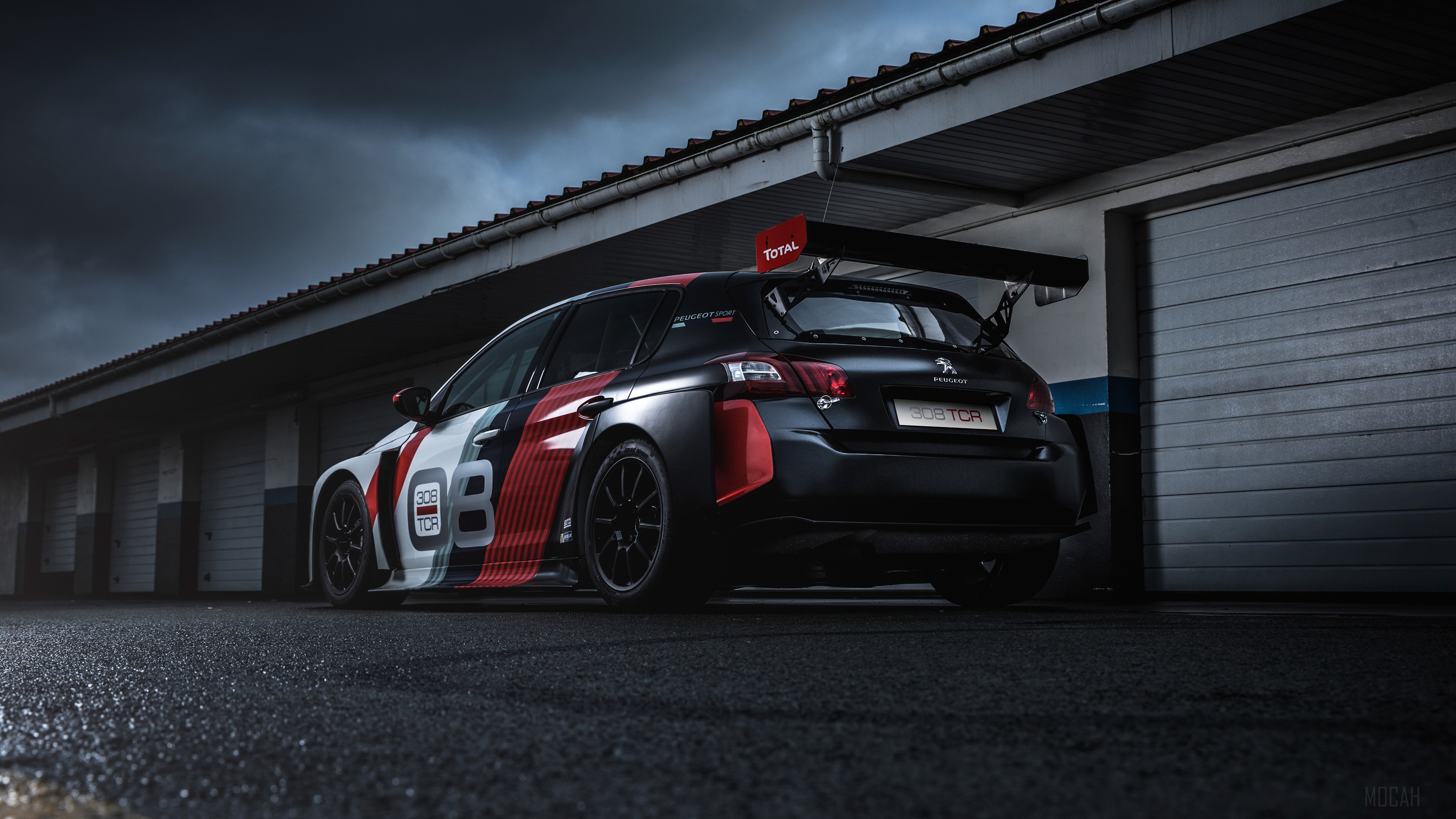 Peugeot 308 TCR race car 4K HD Wallpaper