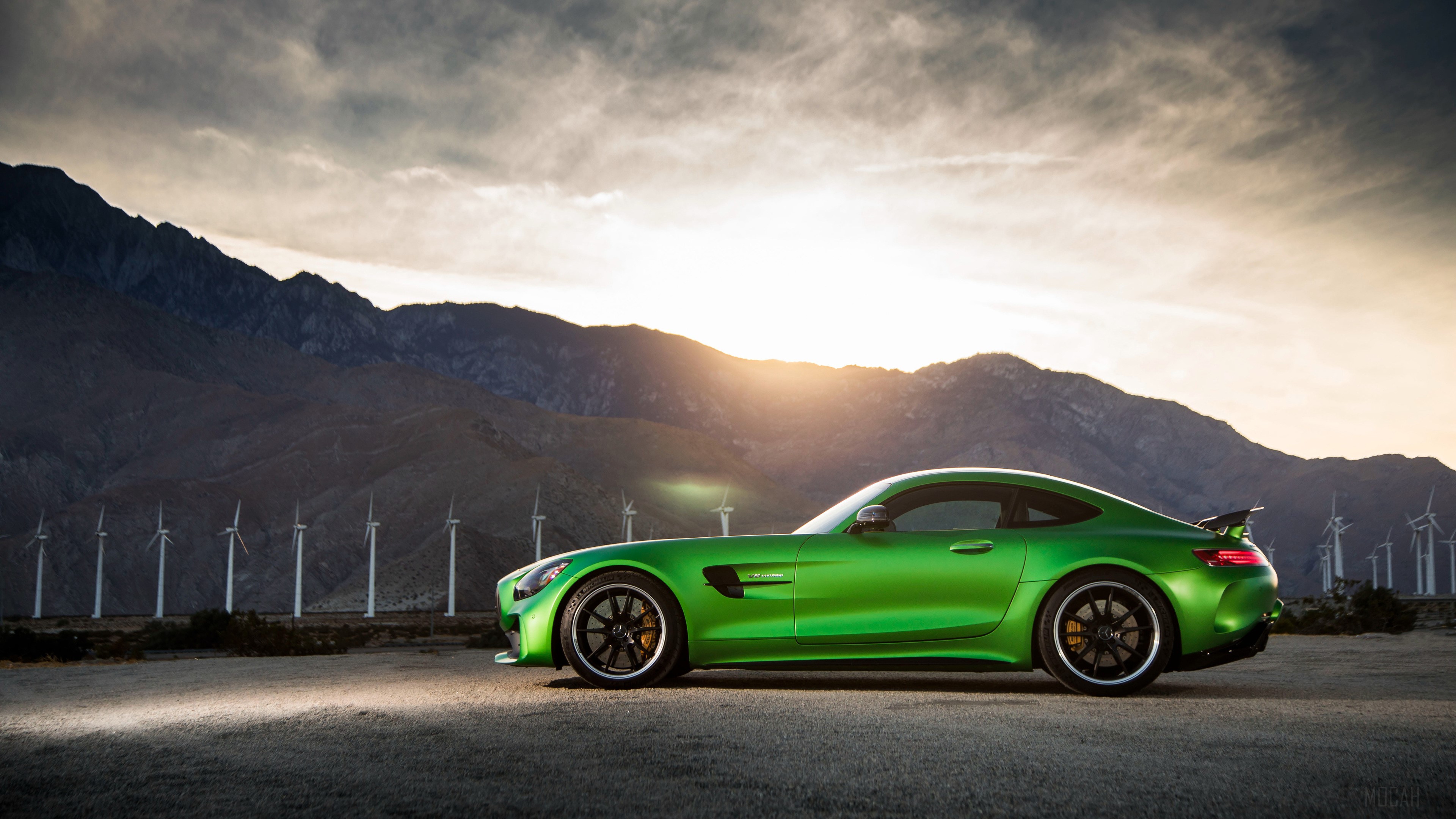 Green Mercedes-AMG GT R 4K HD Wallpaper