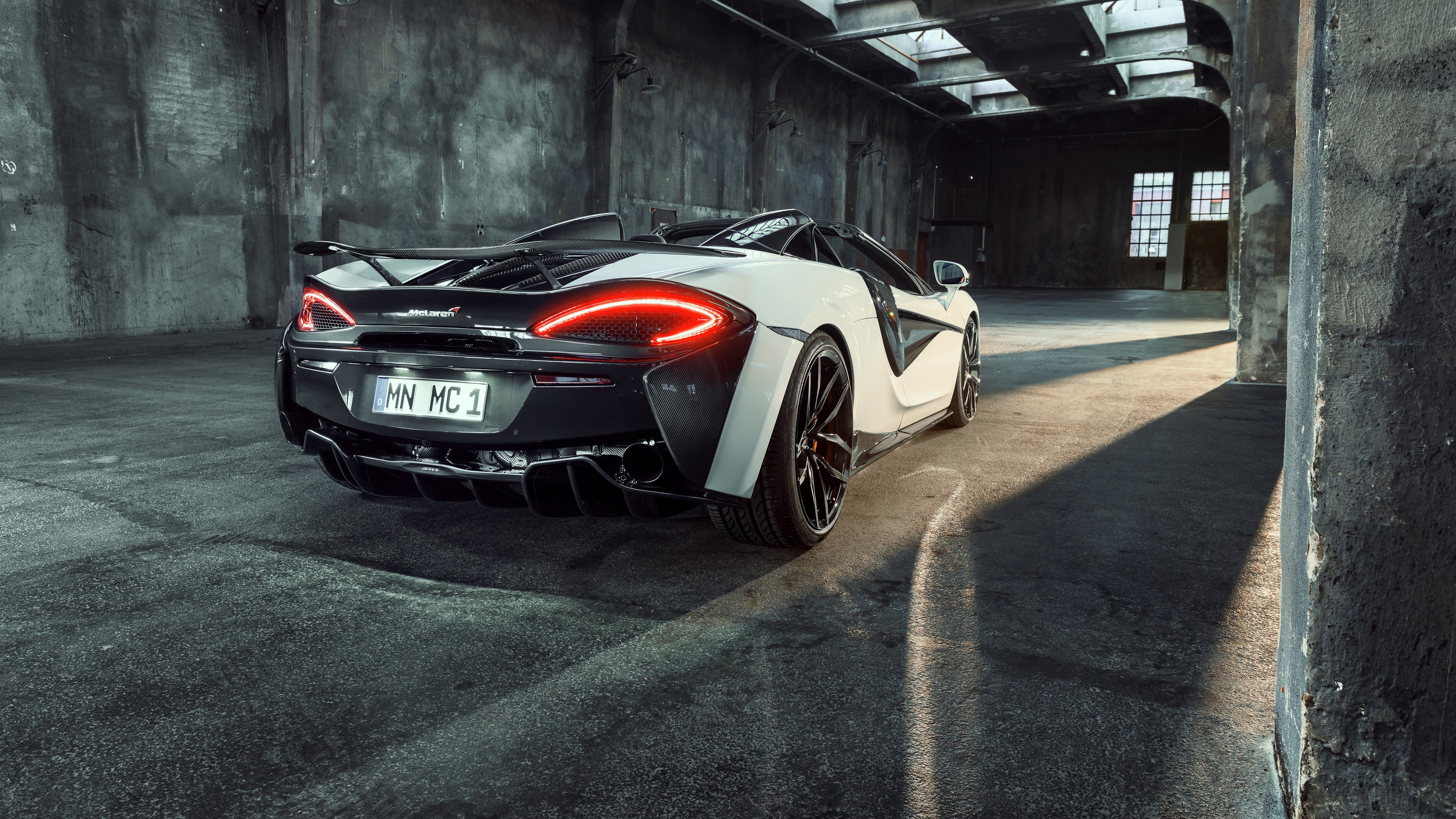 Novitec McLaren 570S Spider 2018 Rear HD Wallpaper