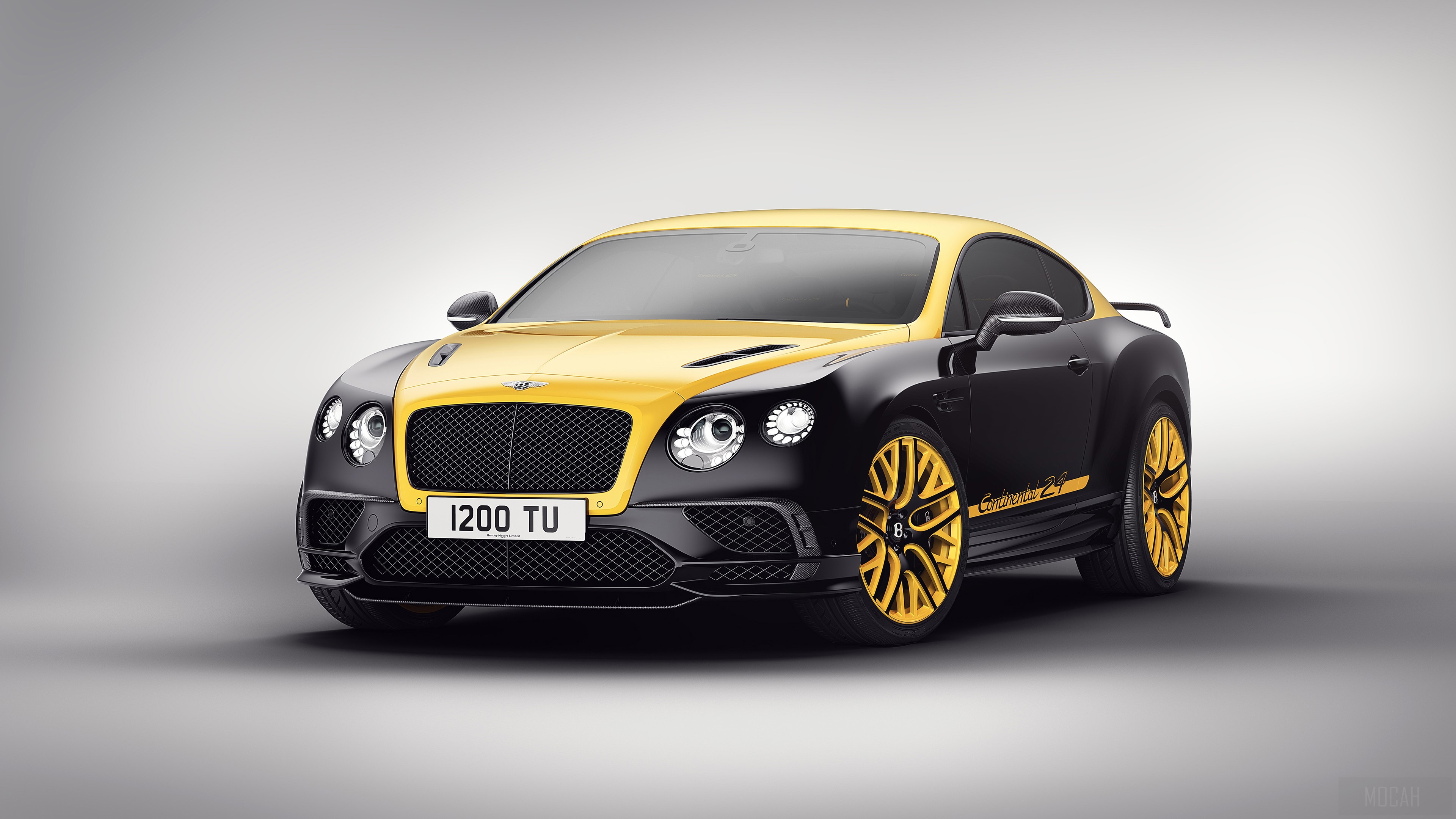 Bentley Continental GT 24 Gold Black HD Wallpaper
