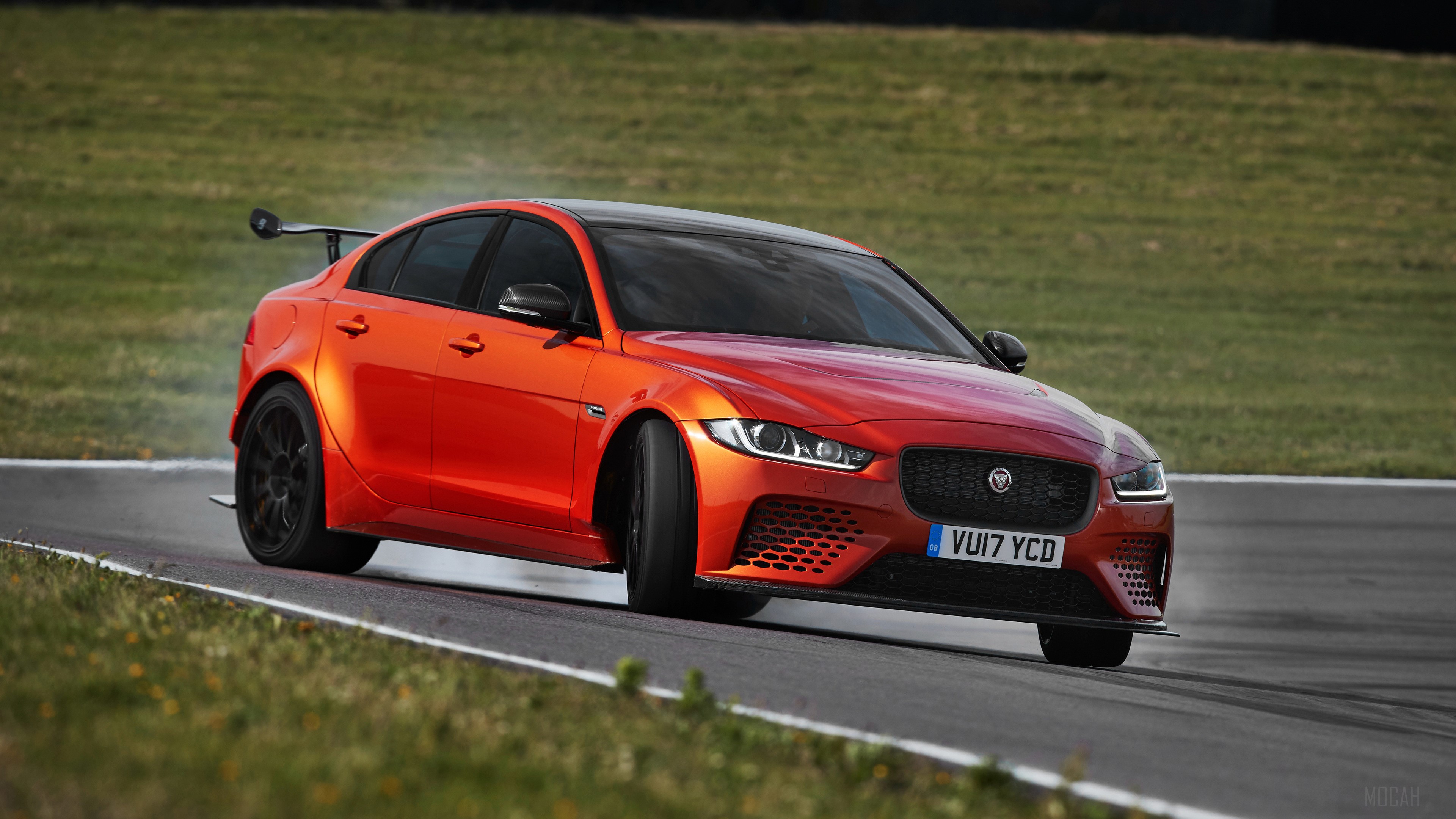 Orange Jaguar XE SV Project 8 4K HD Wallpaper