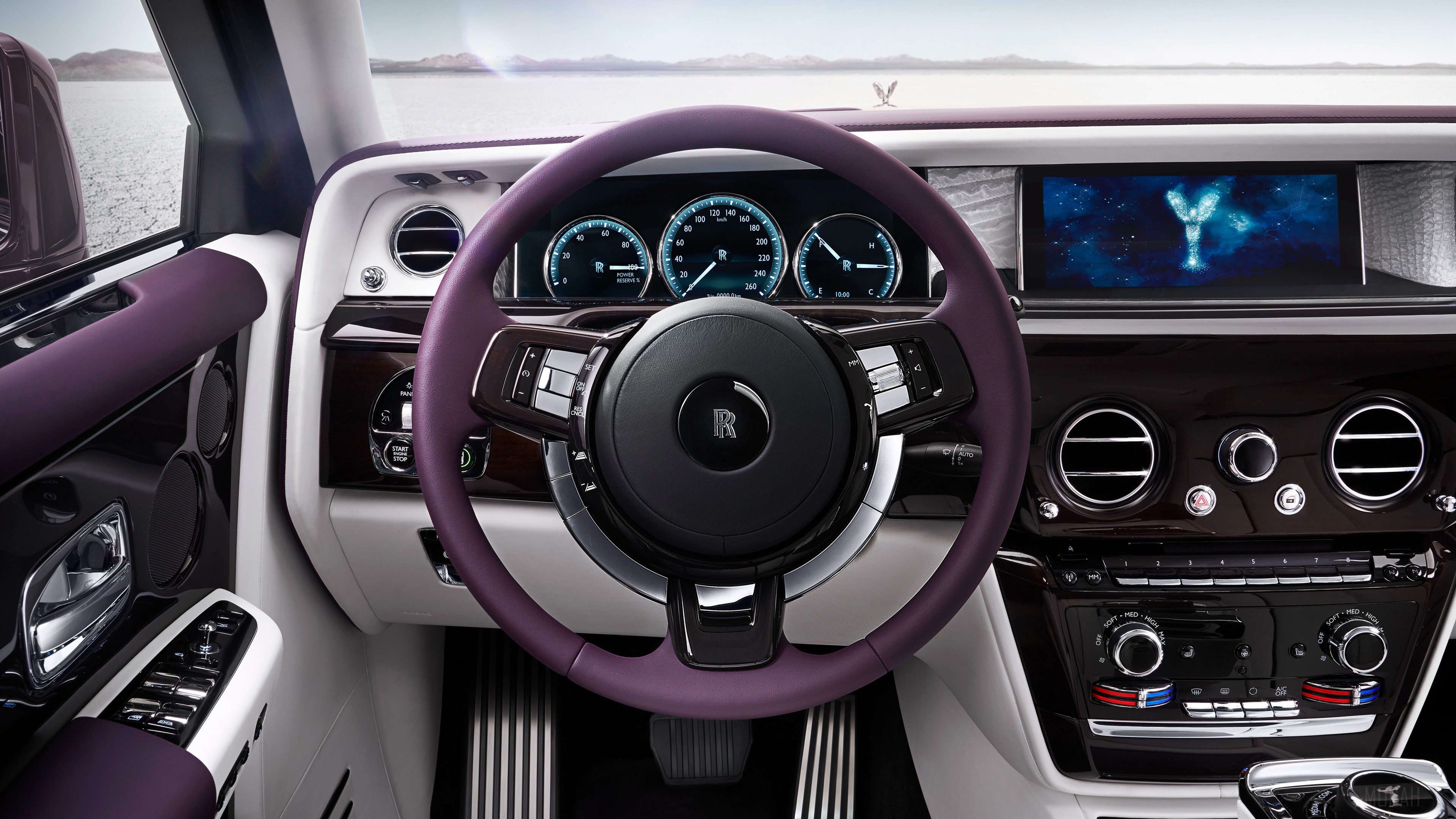 2017 Rolls Royce Phantom EWB Interior HD Wallpaper