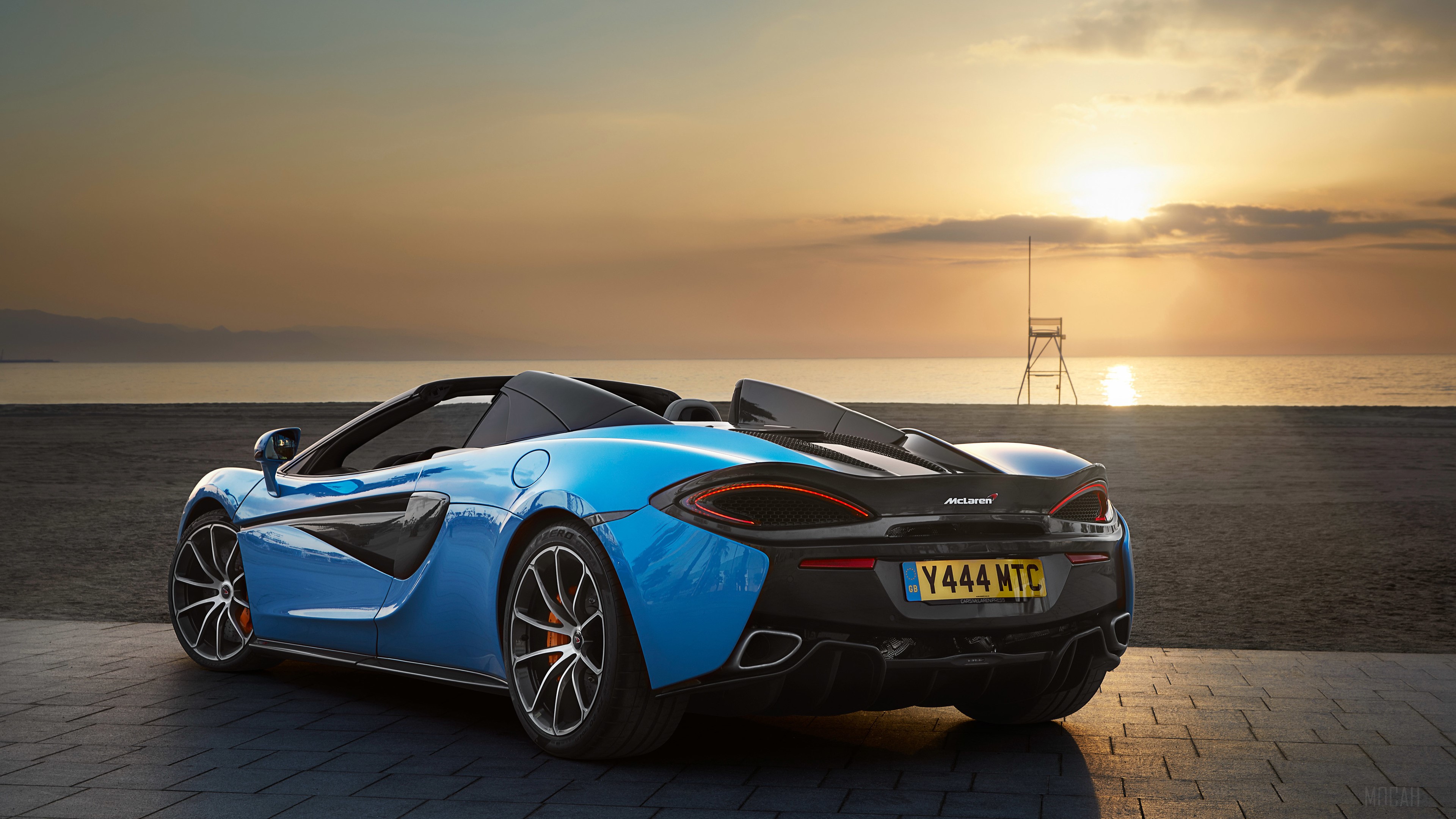 2018 McLaren 570S Spider at Sunset HD Wallpaper