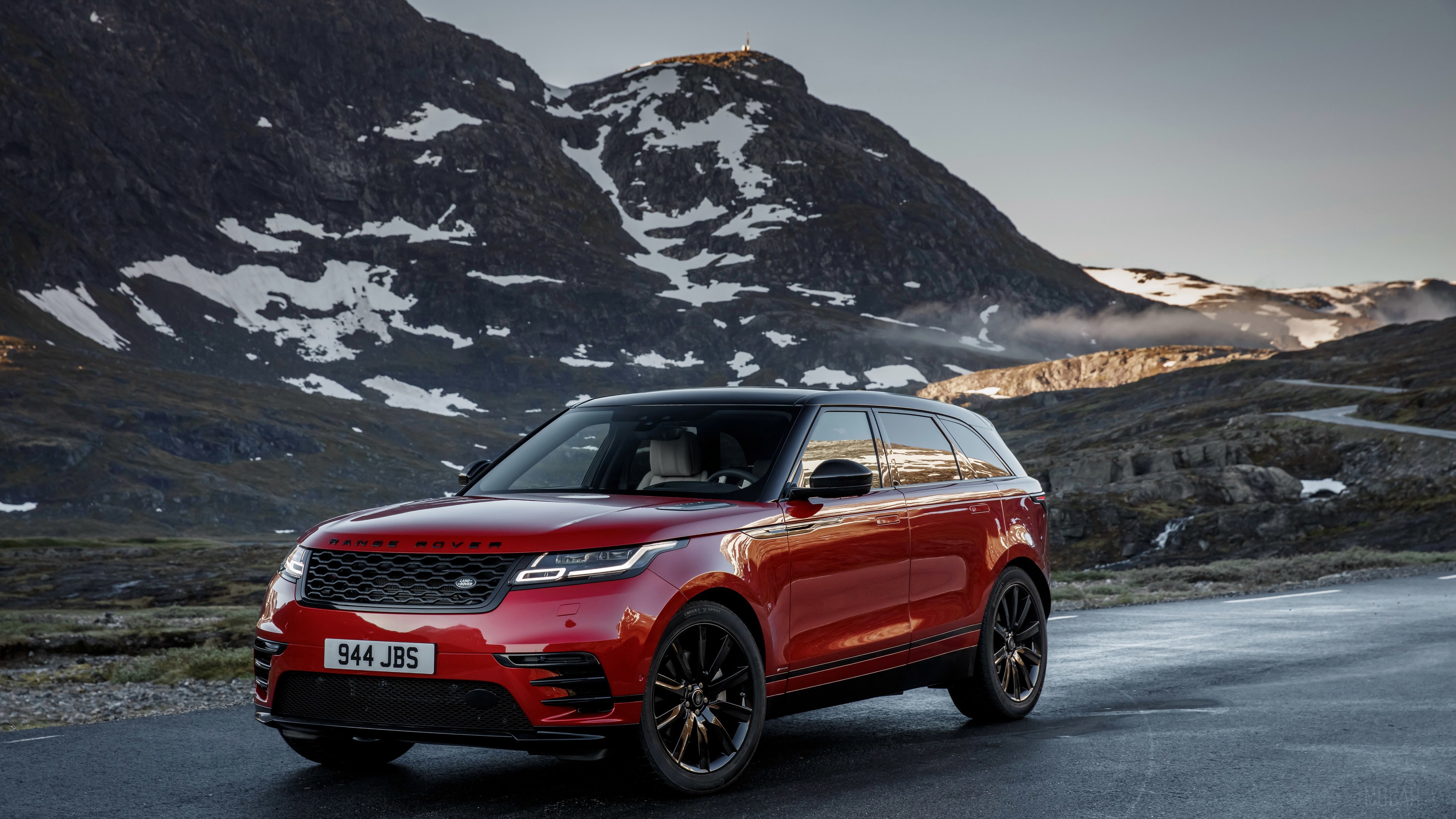 Red Range Rover Velar R Dynamic D300 4K HD Wallpaper