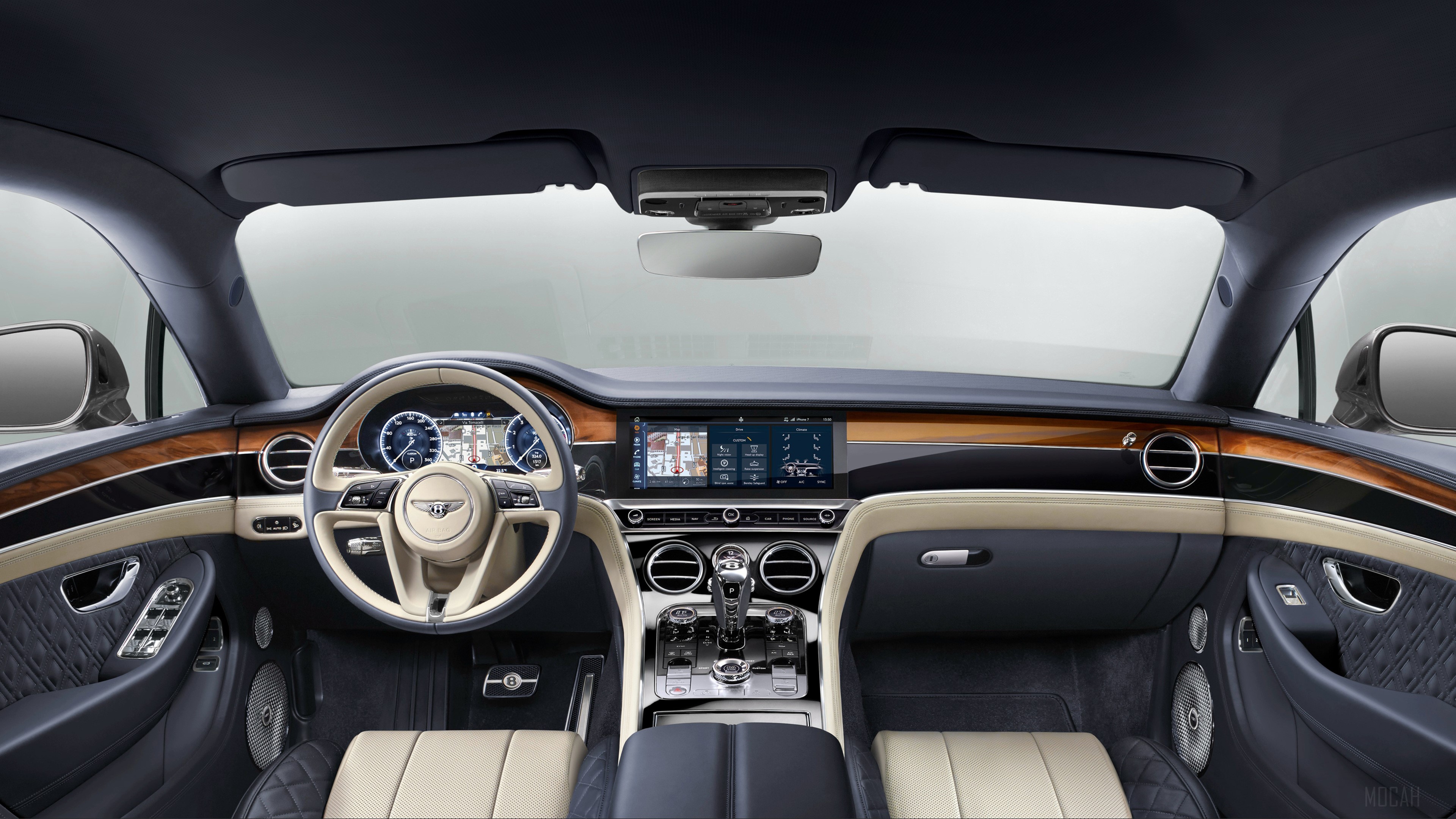 Bentley Continental GT 2017 Interior HD Wallpaper