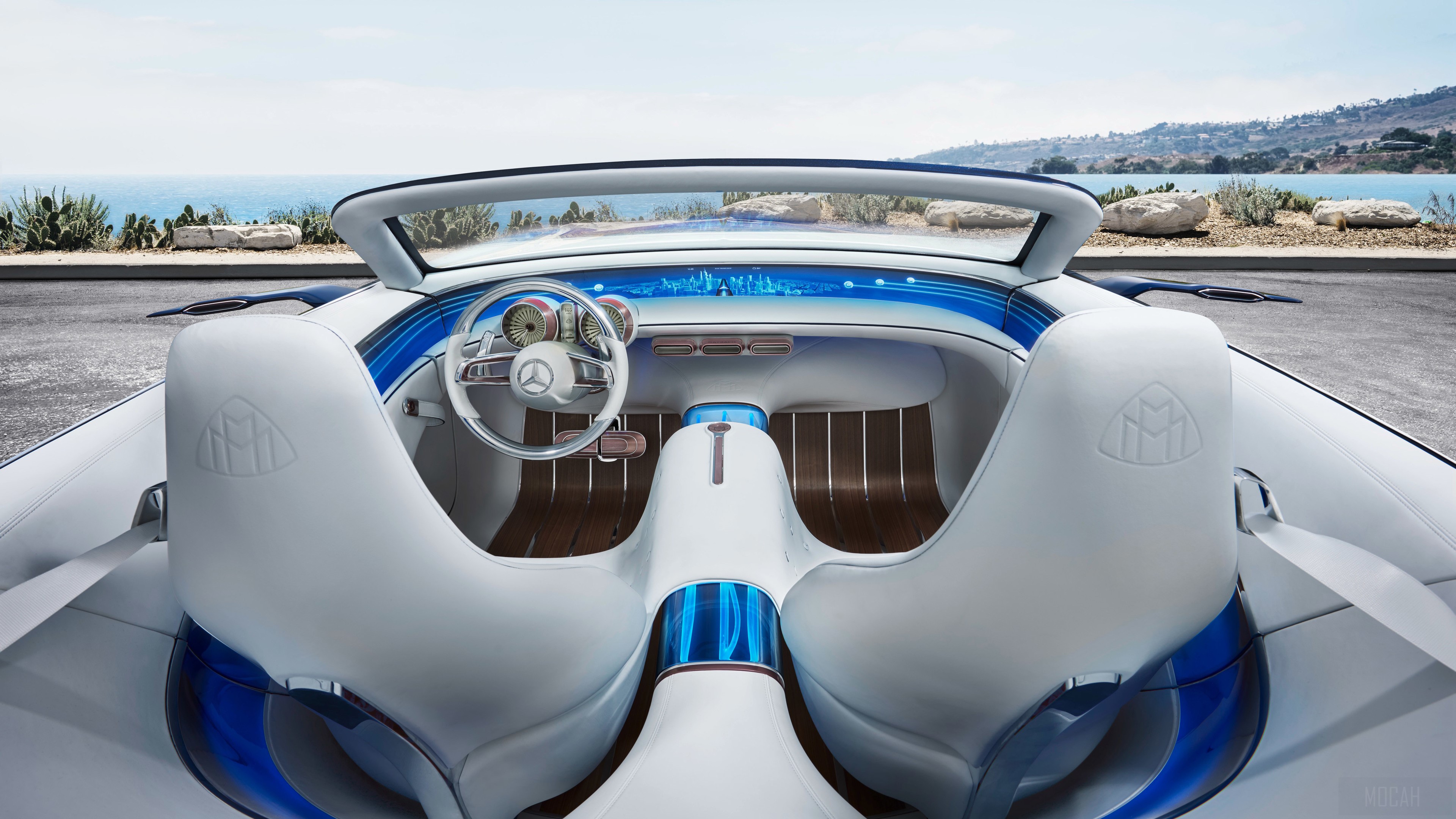 Vision Mercedes Maybach 6 Cabriolet Interior HD Wallpaper