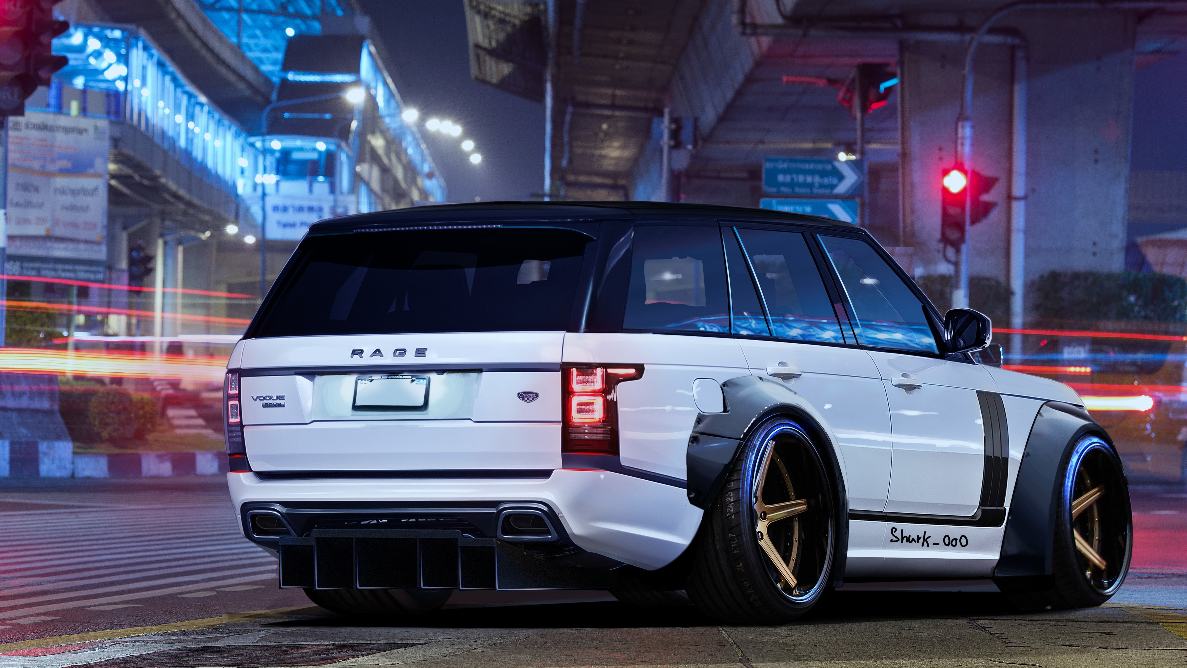 Range Rover Vogue widebody art 4K HD Wallpaper