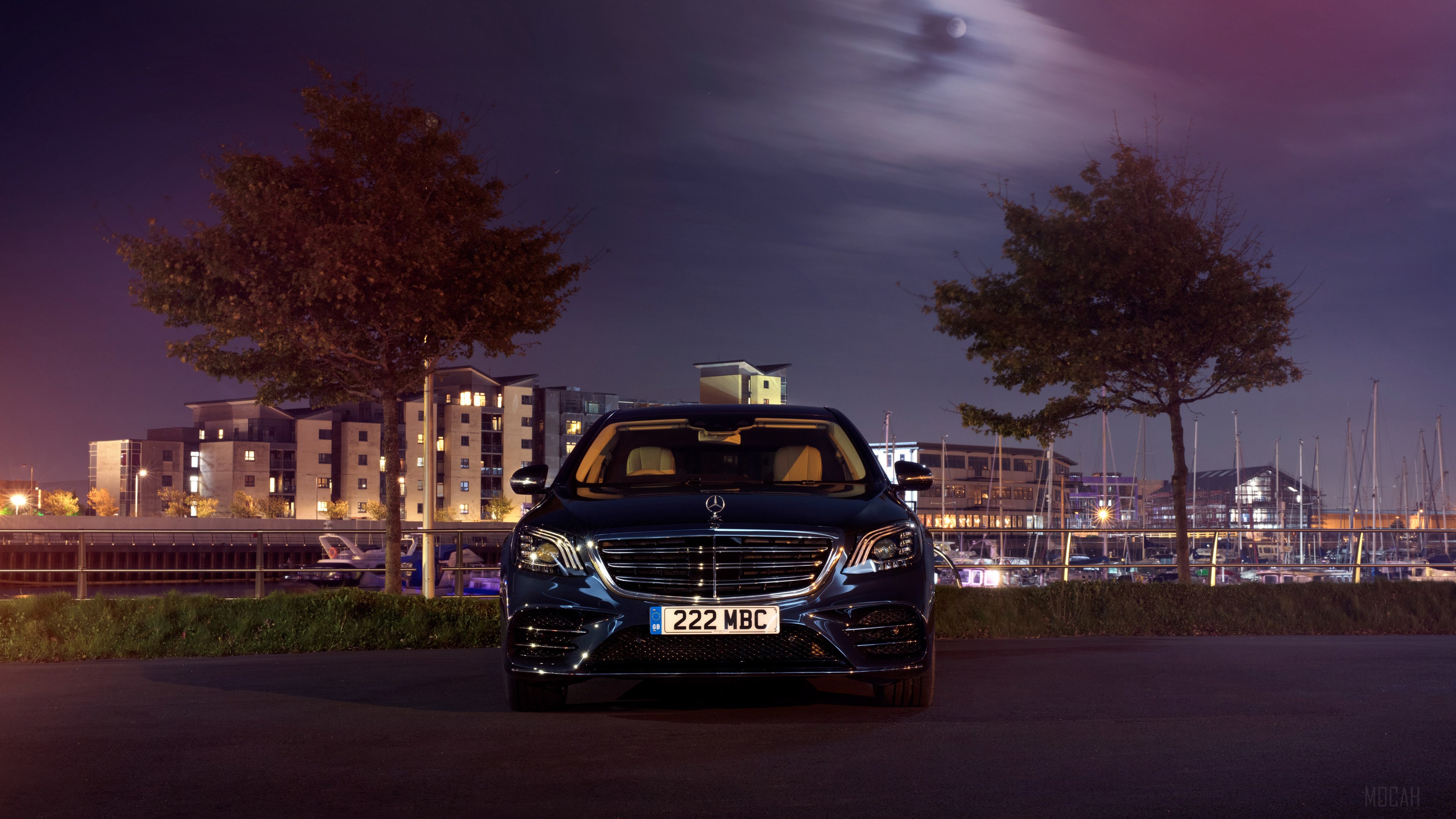 Mercedes-Benz S 350 D Lang AMG Line 2017 4K HD Wallpaper
