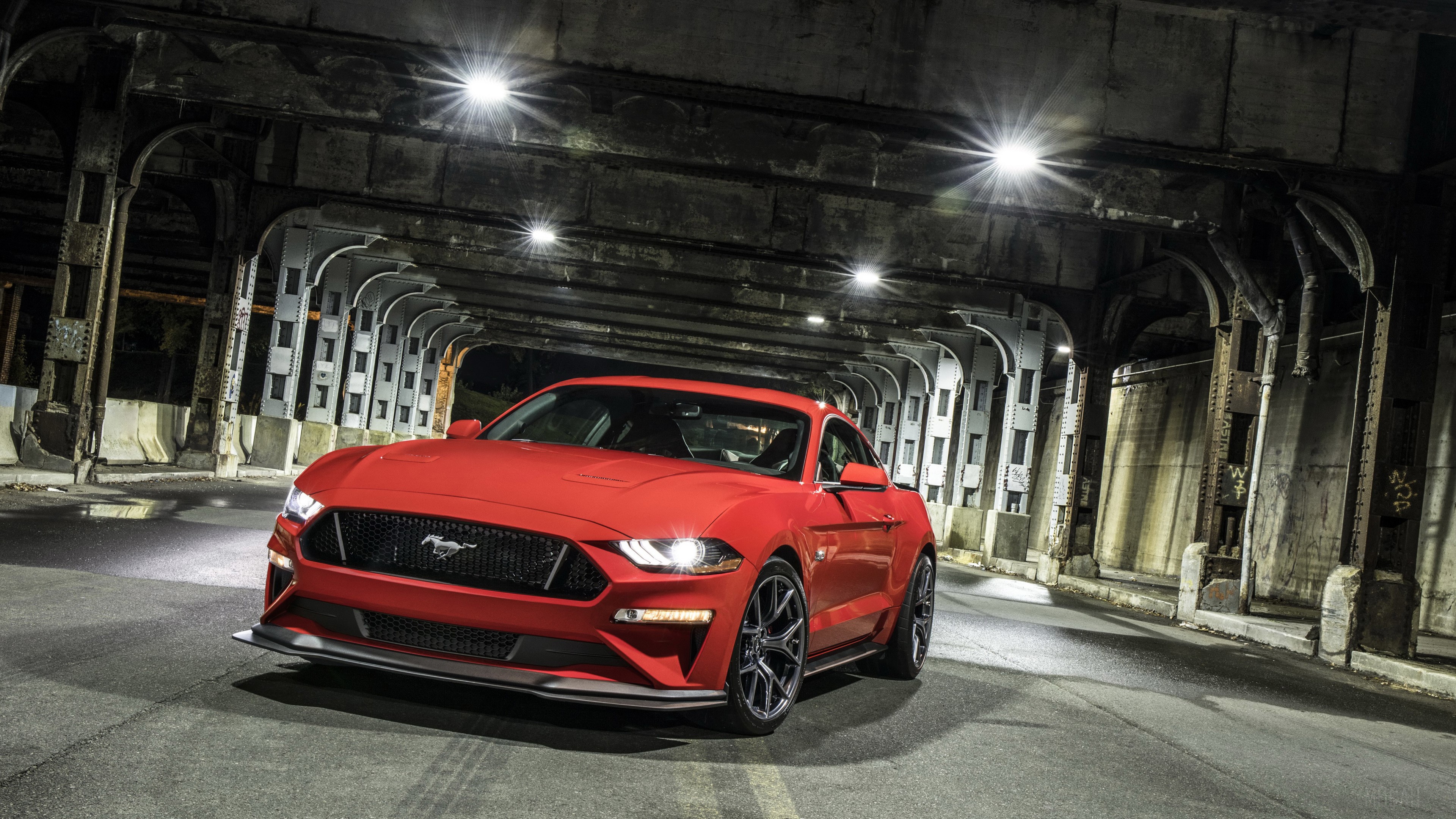 Red 2018 Ford Mustang GT Performance Pack Level 2 4K HD Wallpaper