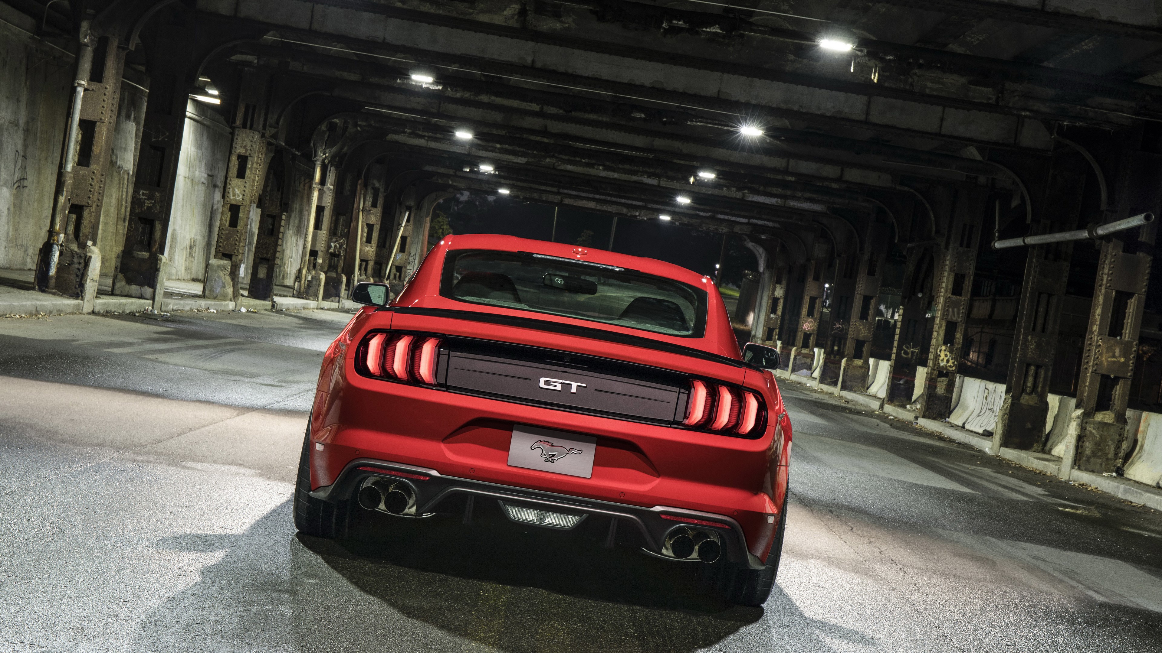 Red 2018 Ford Mustang GT Performance Pack Level 2 4K HD Wallpaper