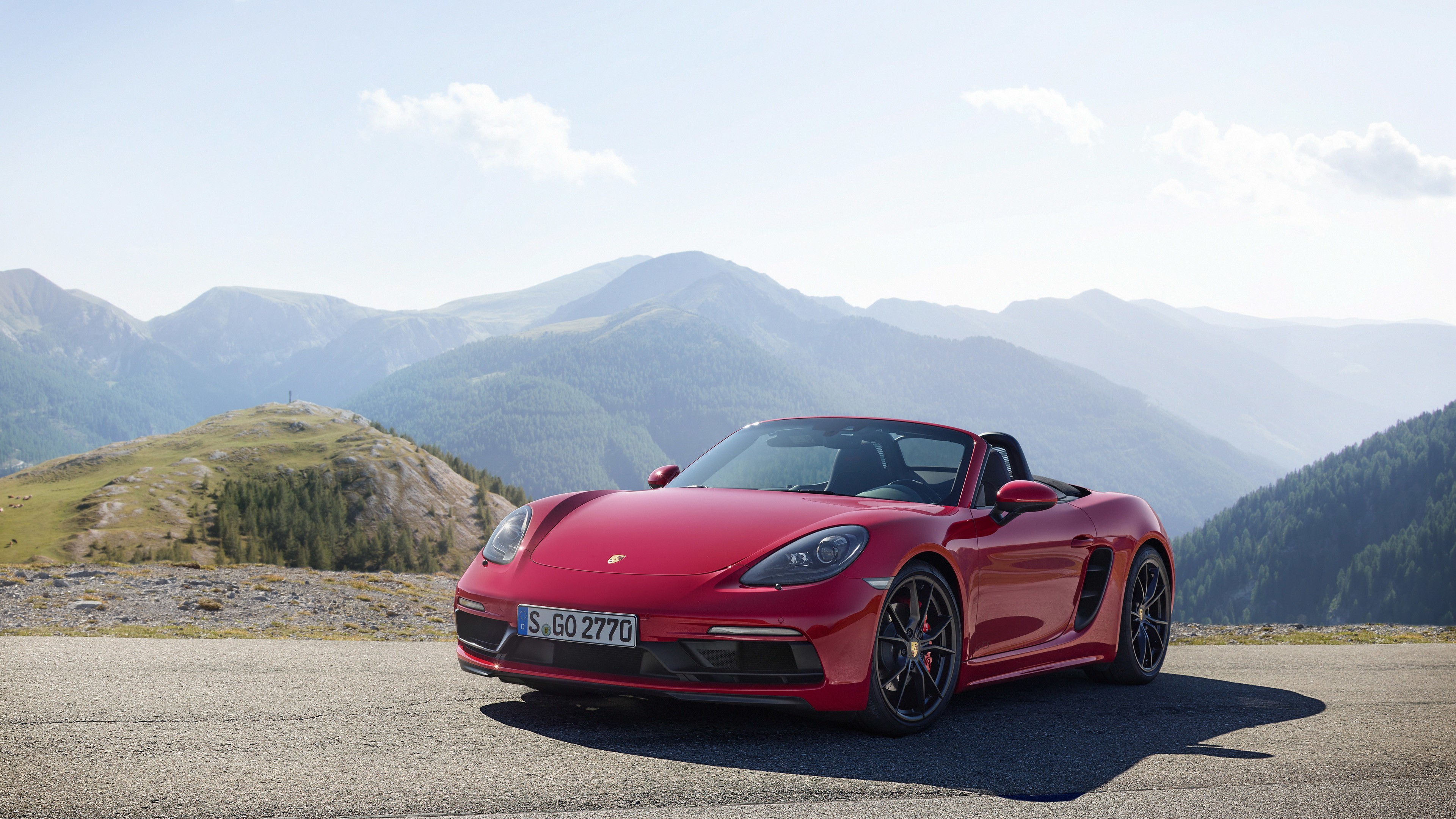 Red Porsche 718 Boxster GTS 2017 4k HD Wallpaper