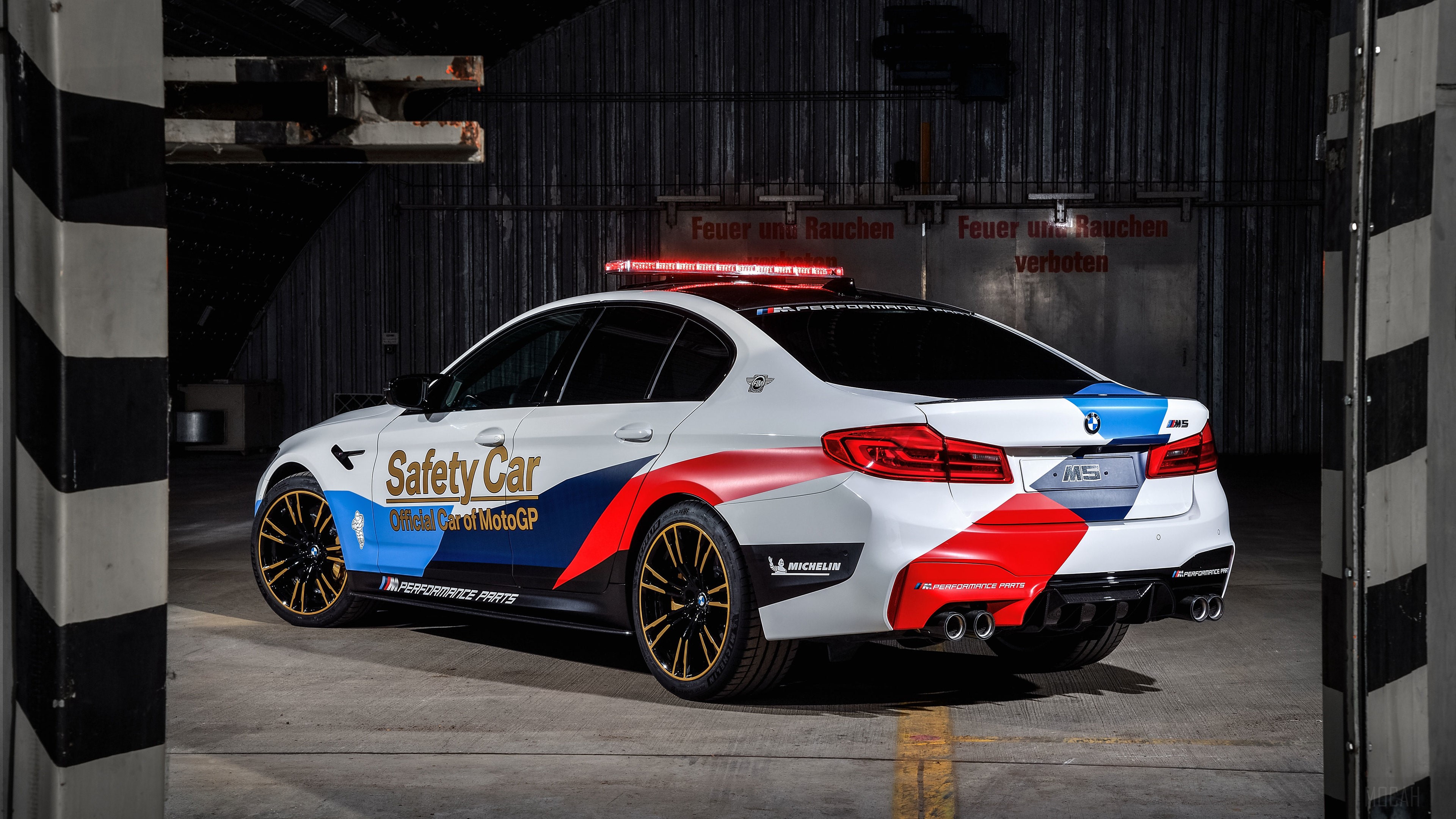 BMW M5 Safety Car for MotoGP 4K HD Wallpaper
