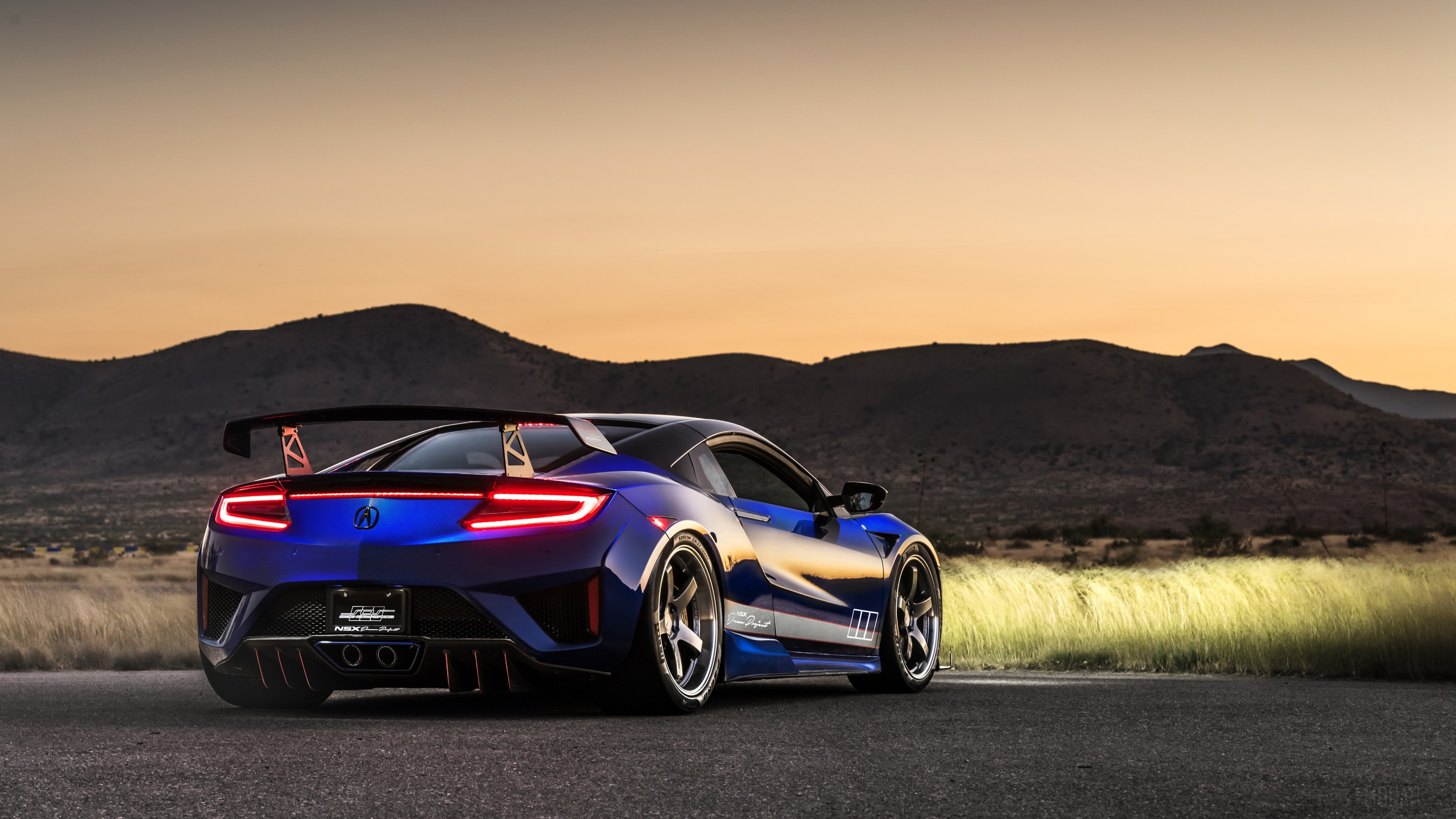 Blue Acura NSX Scienceofspeed Dream Project 4K HD Wallpaper