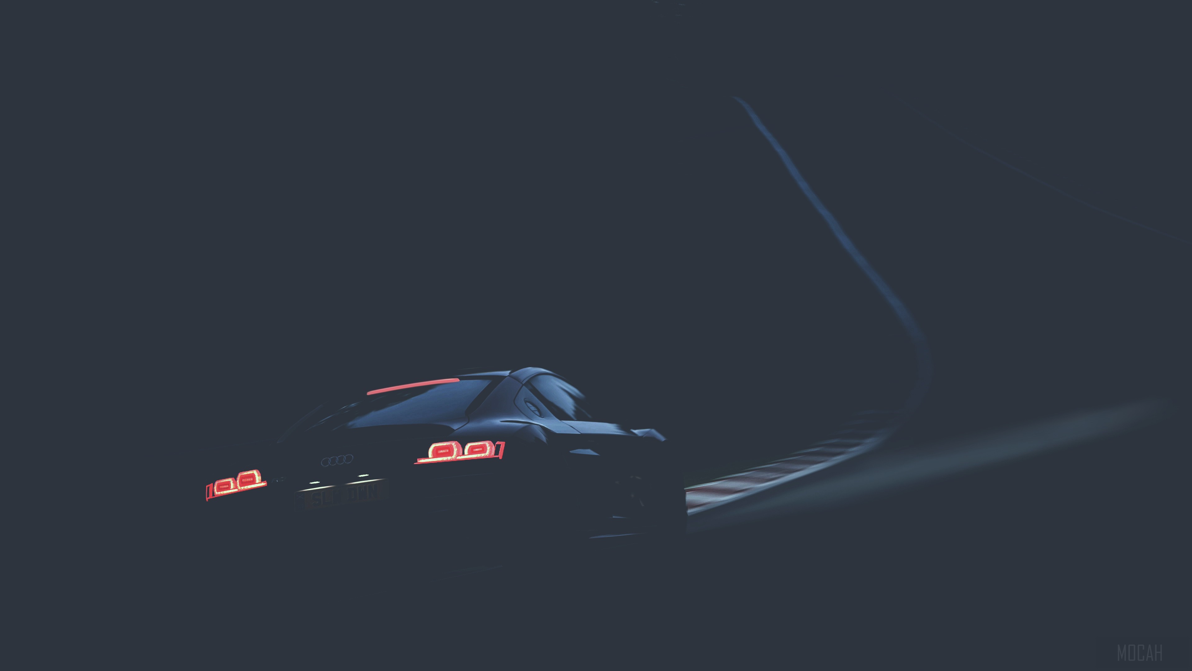 Audi R8 Tail Lights HD Wallpaper