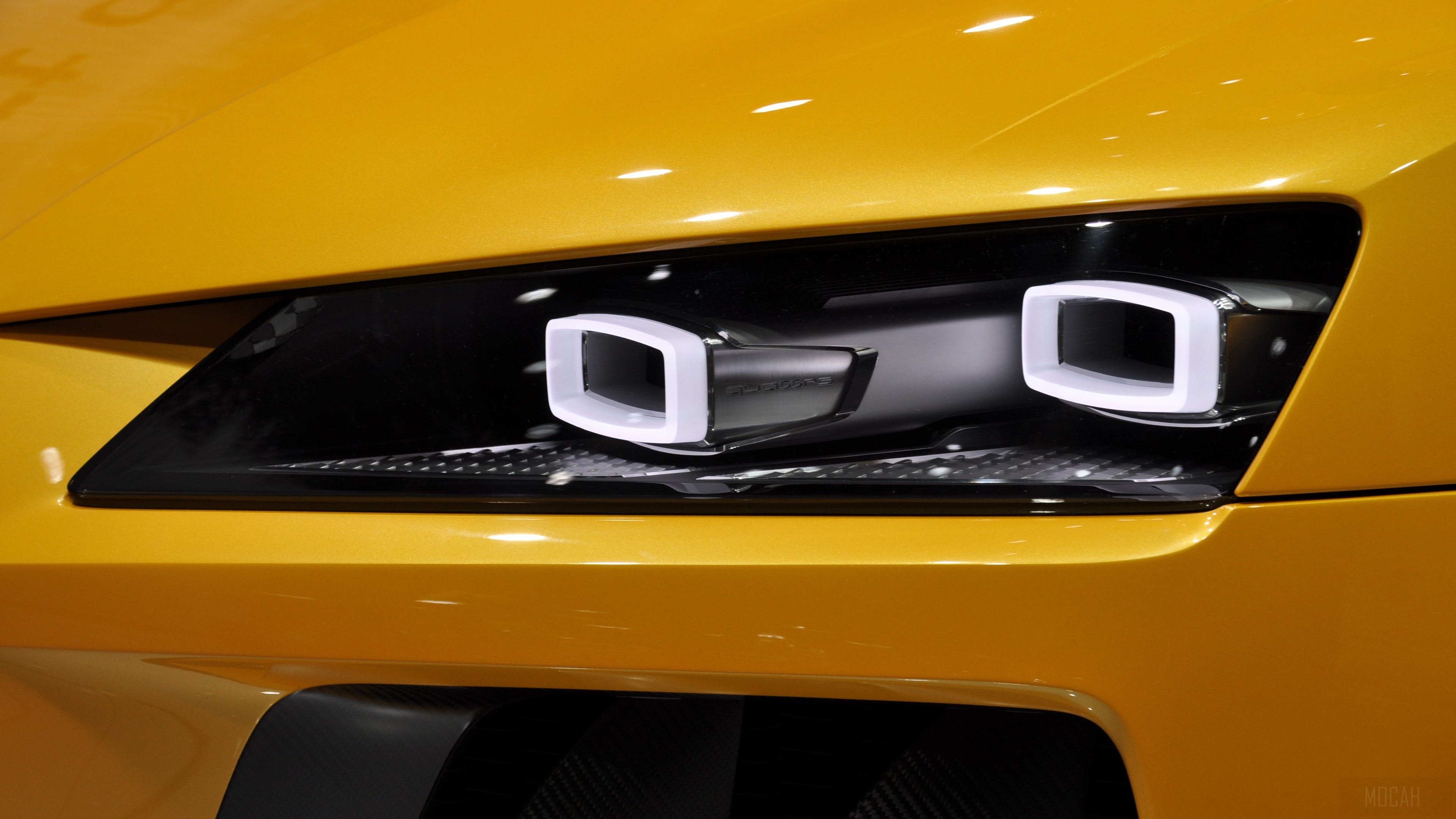 Audi Matrix LED headlights 4K HD Wallpaper