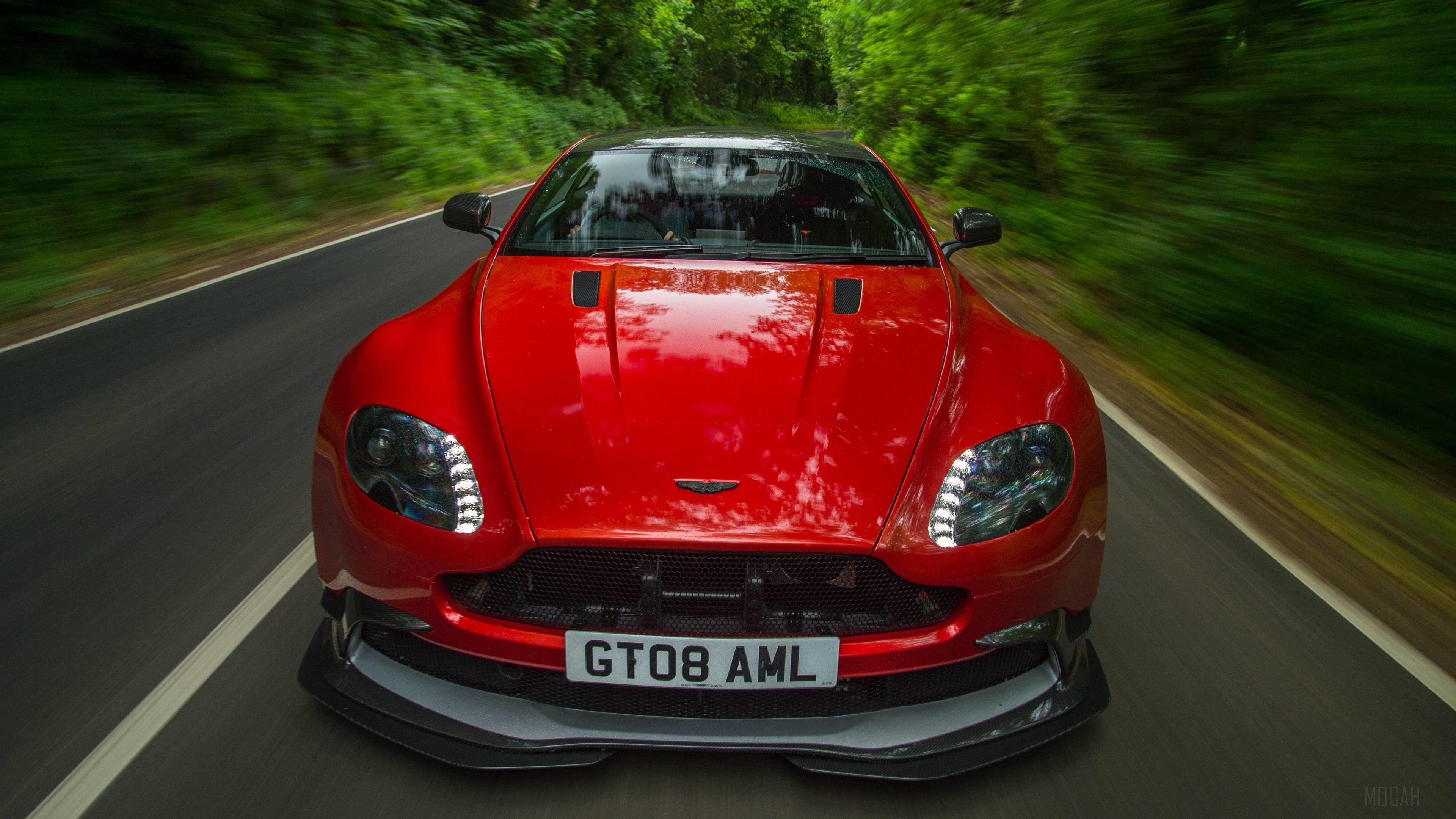 Red Aston Martin Vantage GT08 AML 4K HD Wallpaper