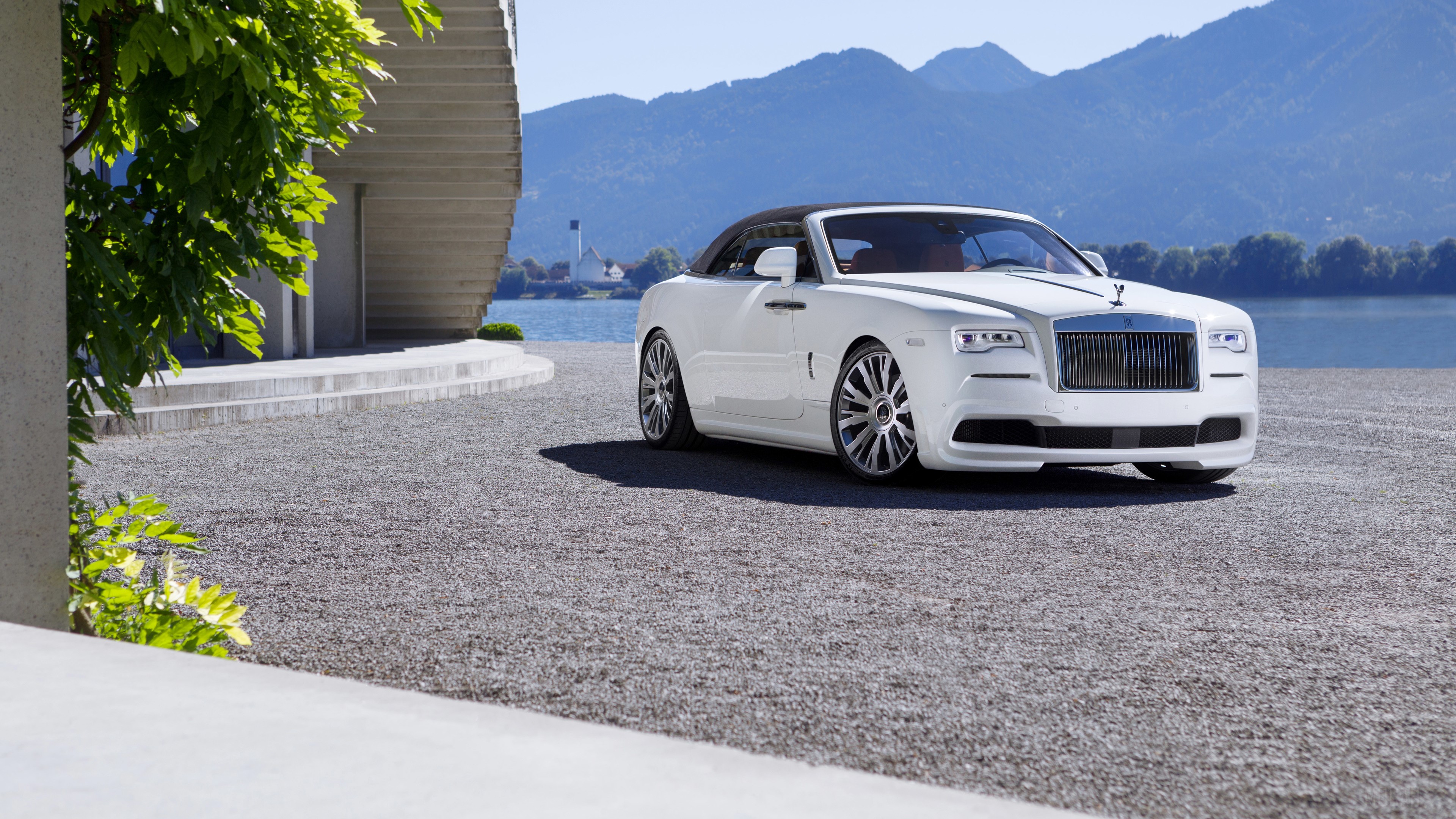 White Rolls Royce Dawn HD Wallpaper