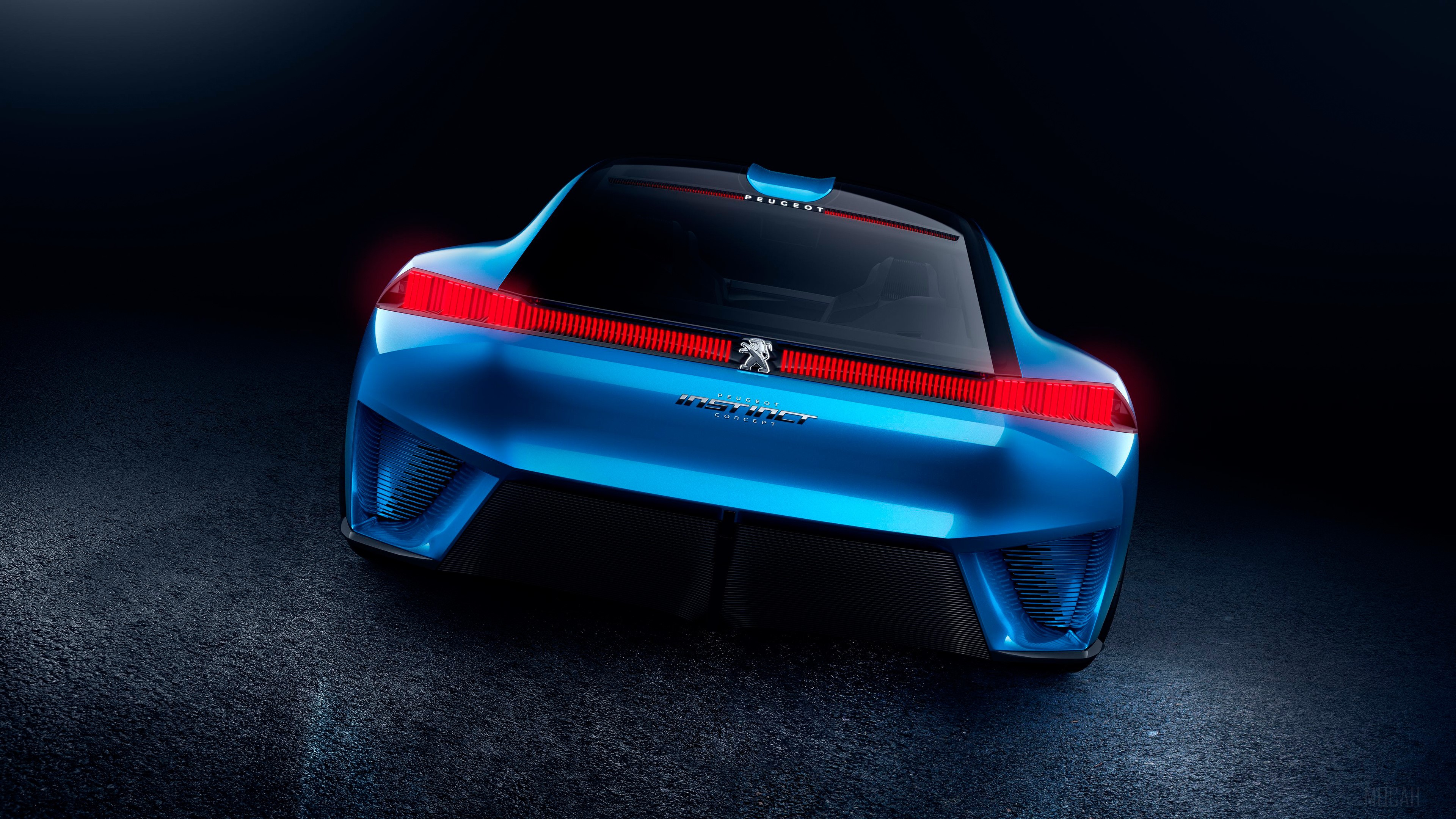 Peugeot Instinct Concept Car Rear HD Wallpaper