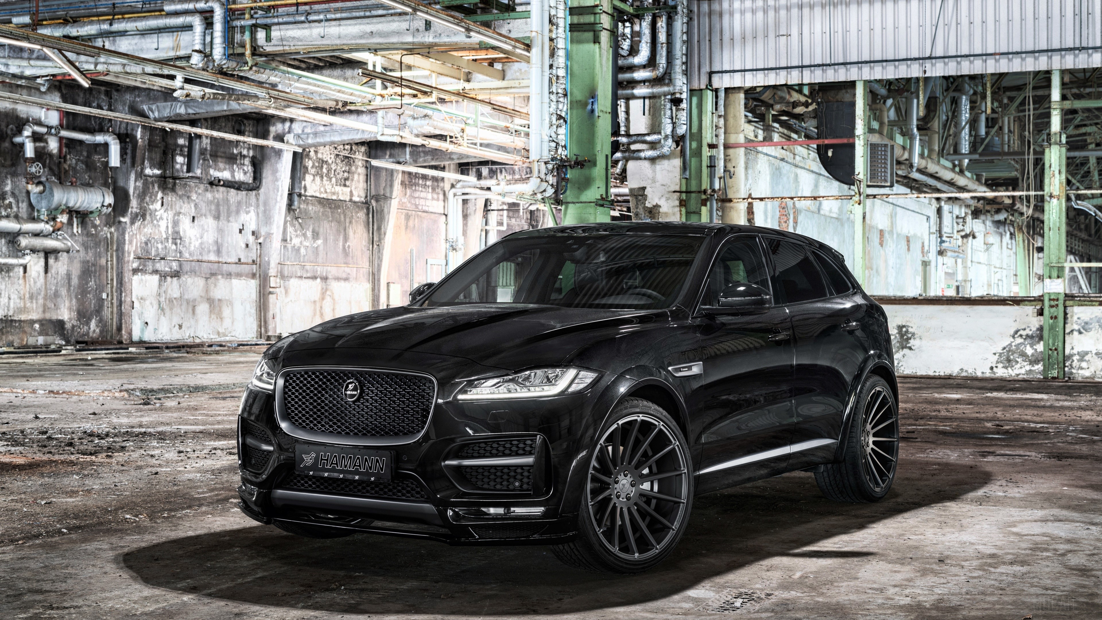 Black Hamann Jaguar F Pace 4K HD Wallpaper