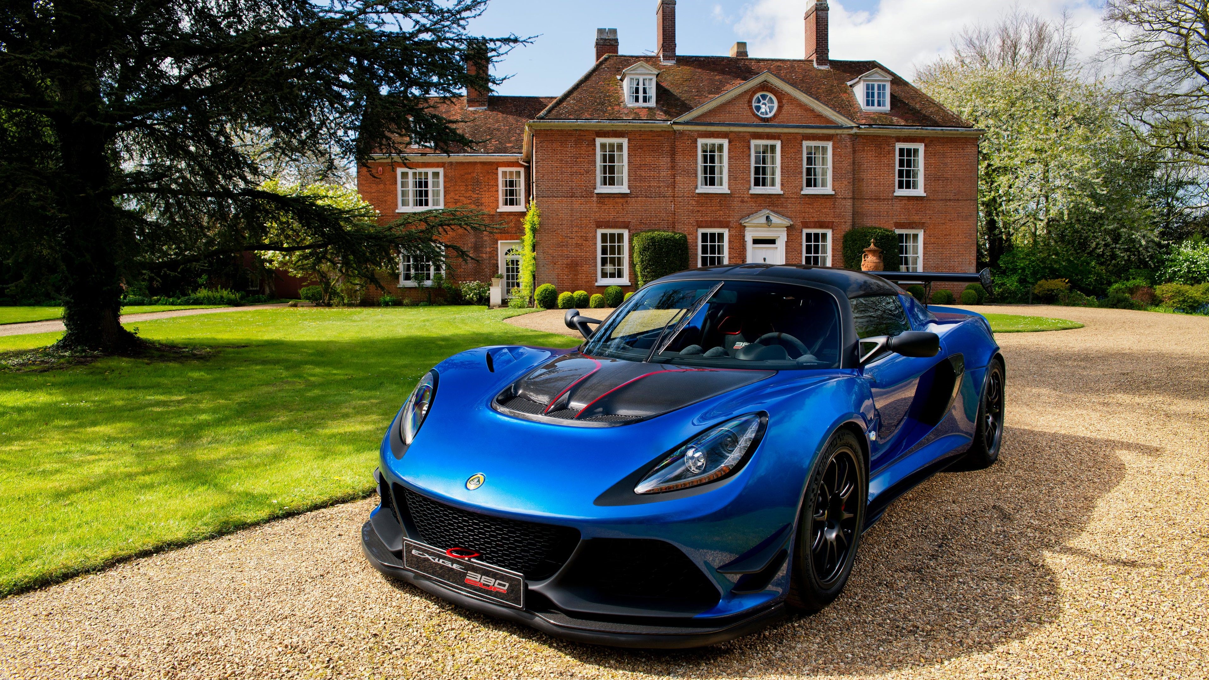 Blue 2017 Lotus Exige Cup 380 4K HD Wallpaper