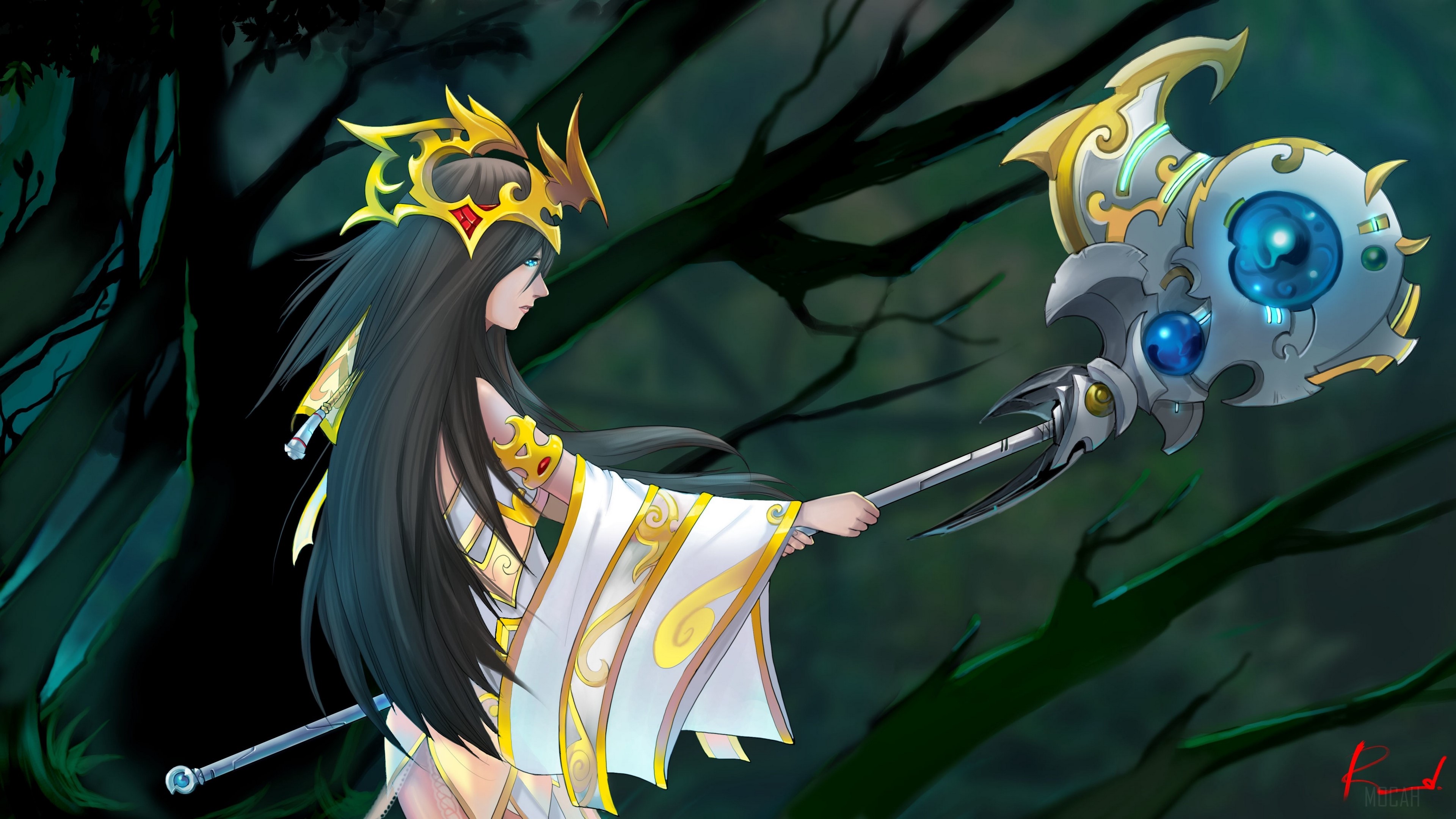 Warrior from League of Legends 4K HD Wallpaper