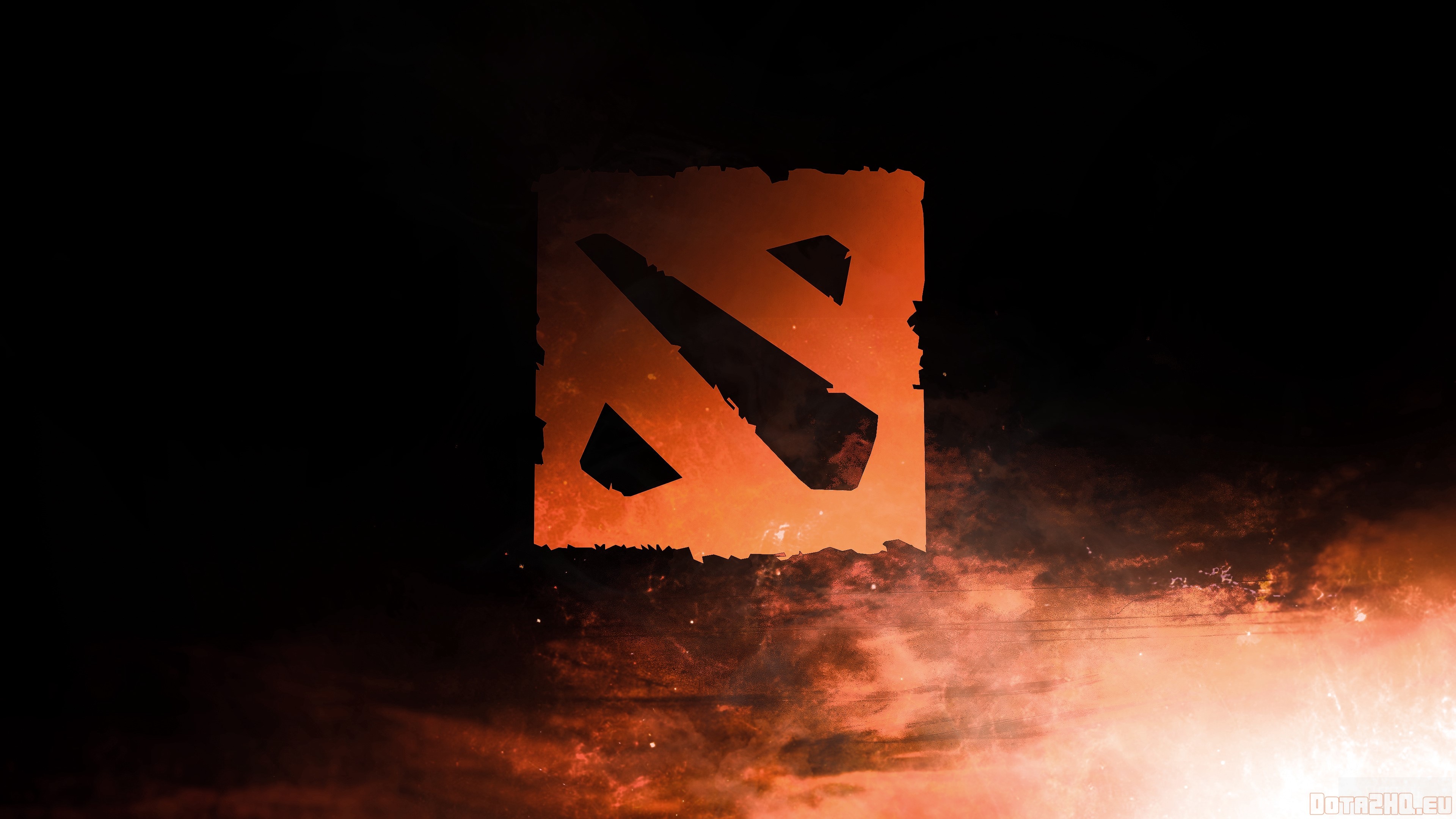 Dota 2 logo art 4K HD Wallpaper