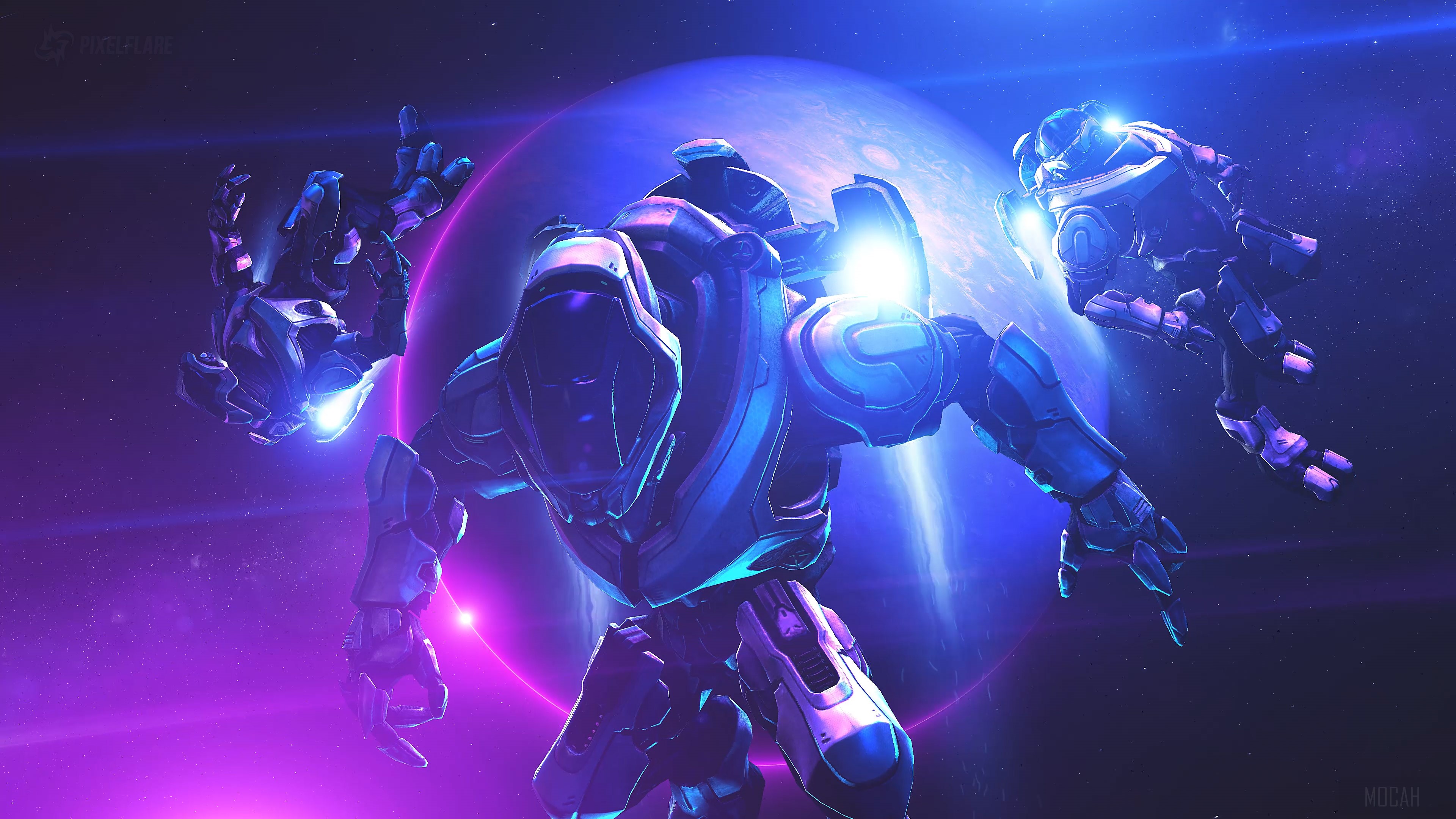 Sanghelli Explorers from Halo 4K HD Wallpaper