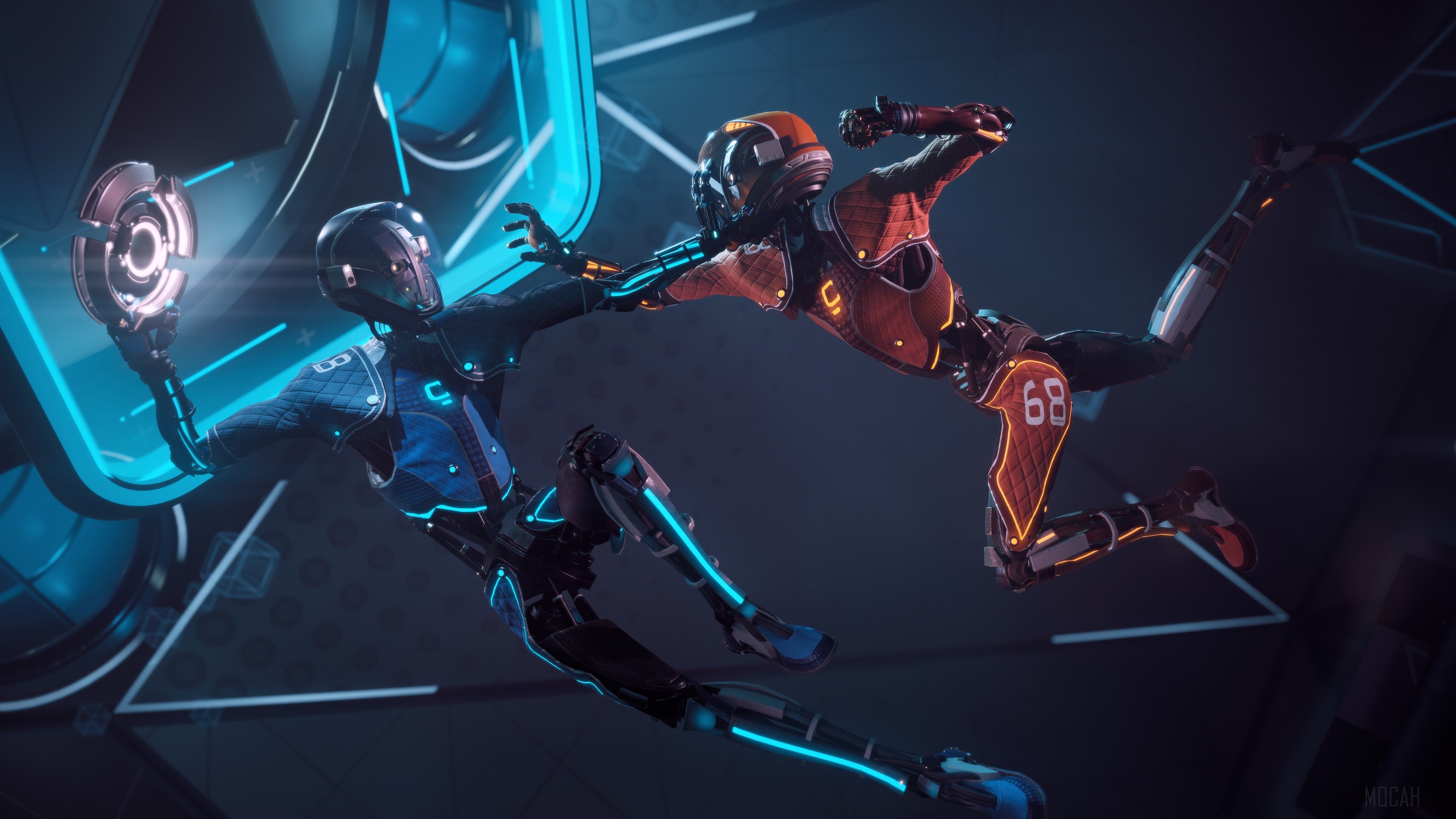 Lone Echo 4K Futuristic Zero-Gravity Fight Scene HD Wallpaper