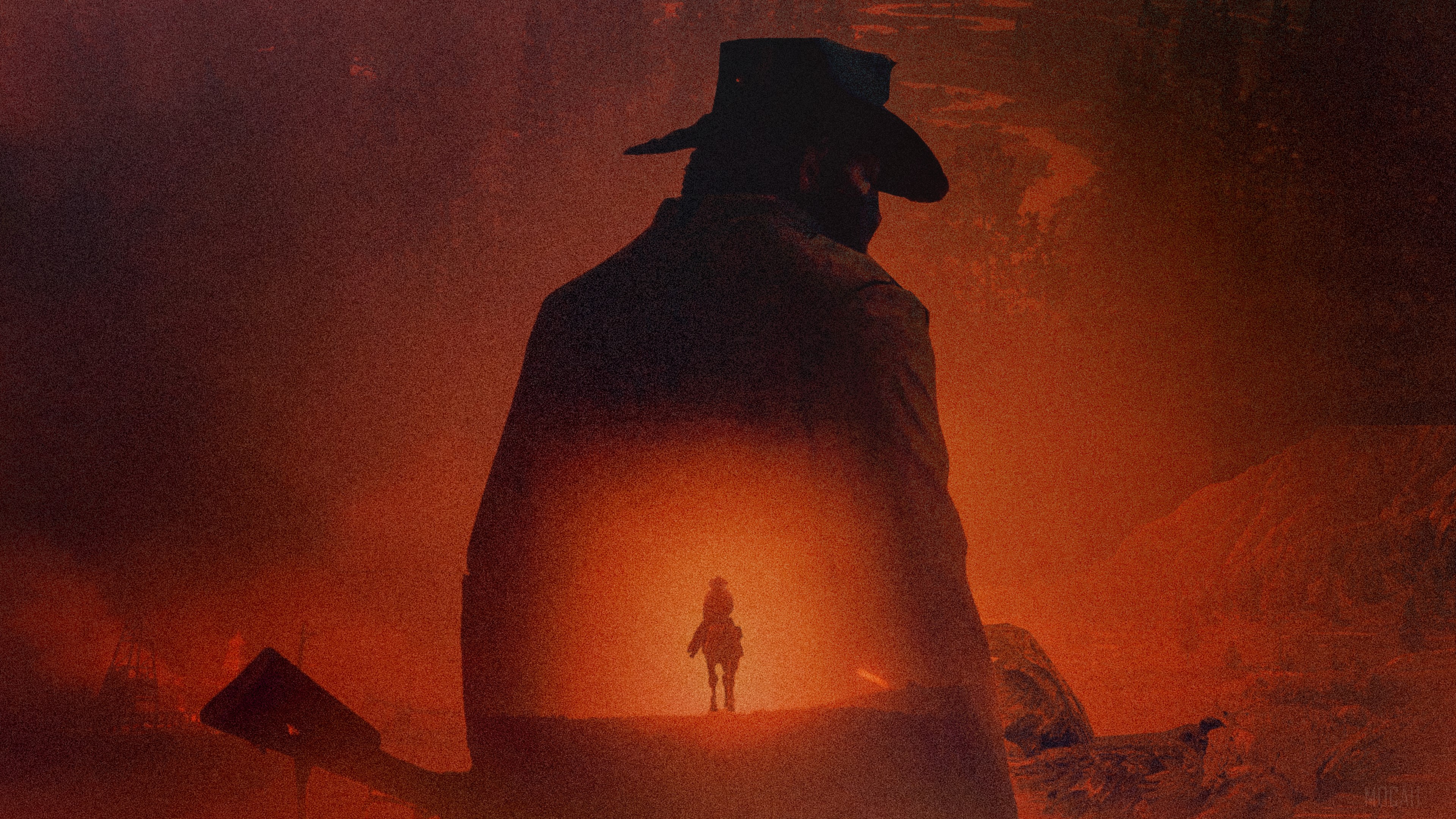 Red Dead Redemption 2 Poster Key Art 4K HD Wallpaper