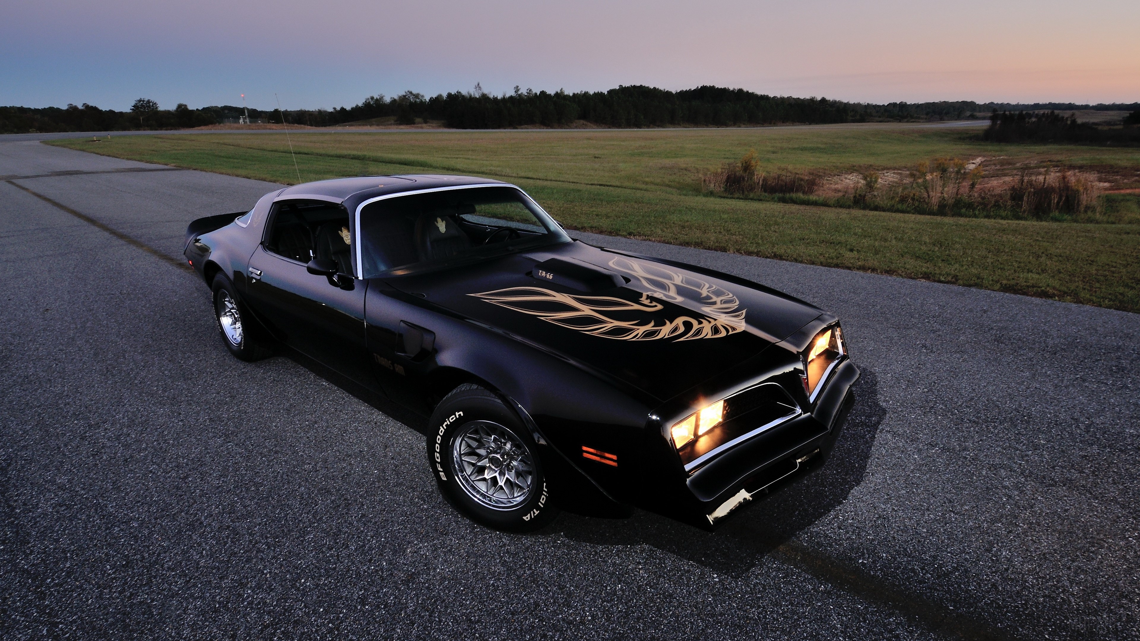 1978 Black Pontiac Firebird Trans Am 4K HD Wallpaper