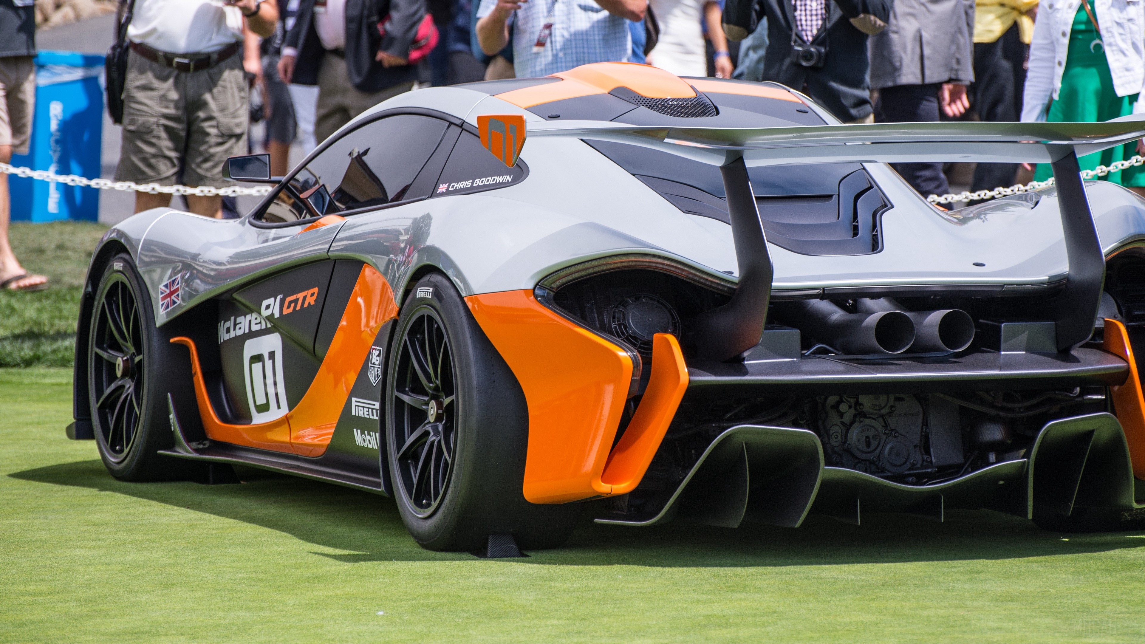 McLaren P1 GTR concept car at Pebble Beach 4K HD Wallpaper