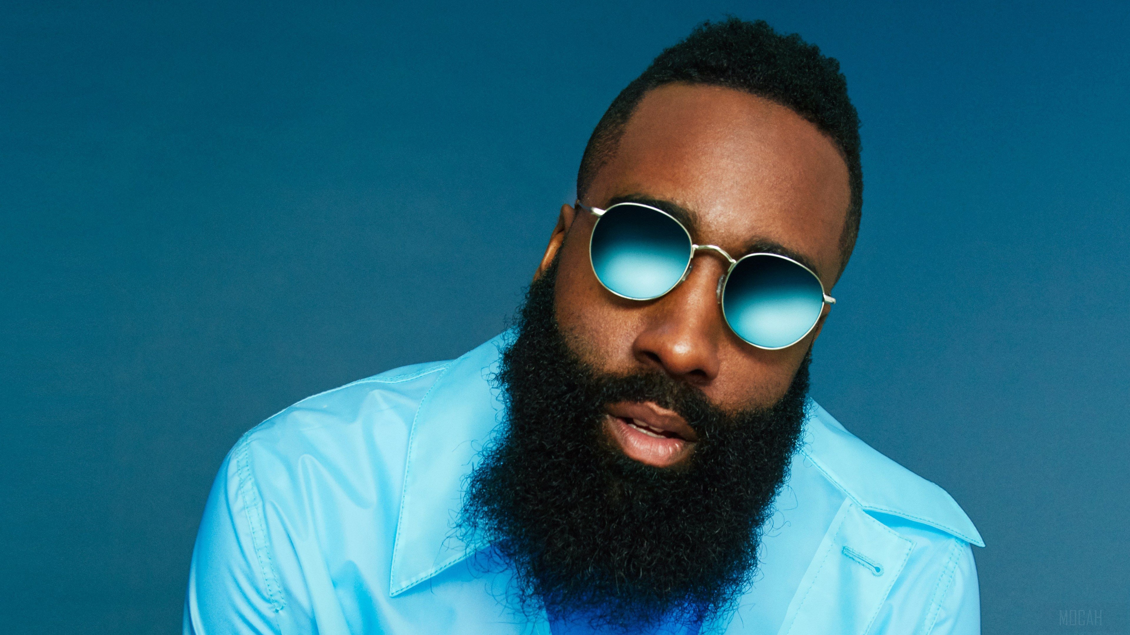 James Harden wearing sunglasses HD Wallpaper