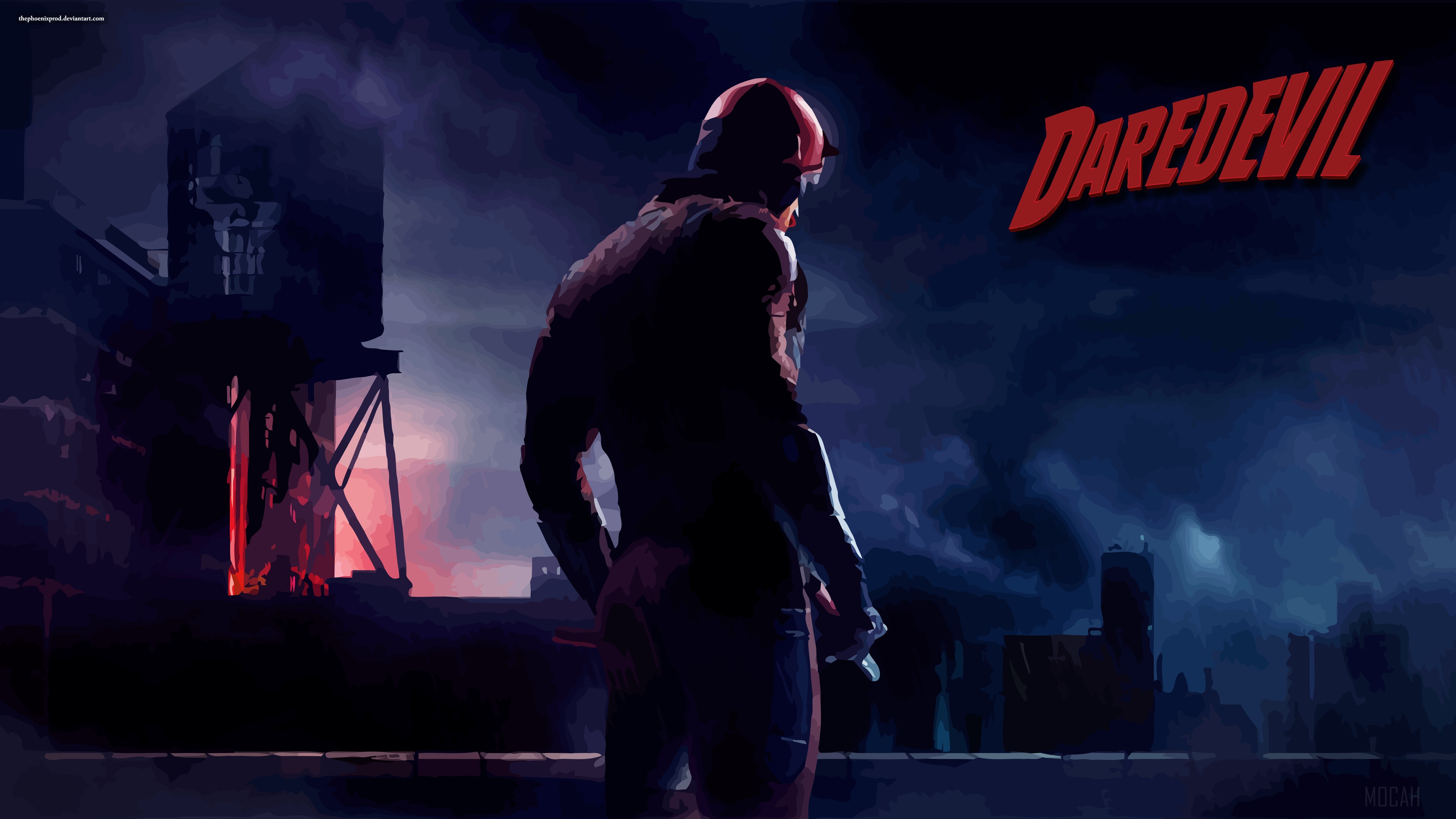 Daredevil from Marvel 4K Artwork HD Wallpaper