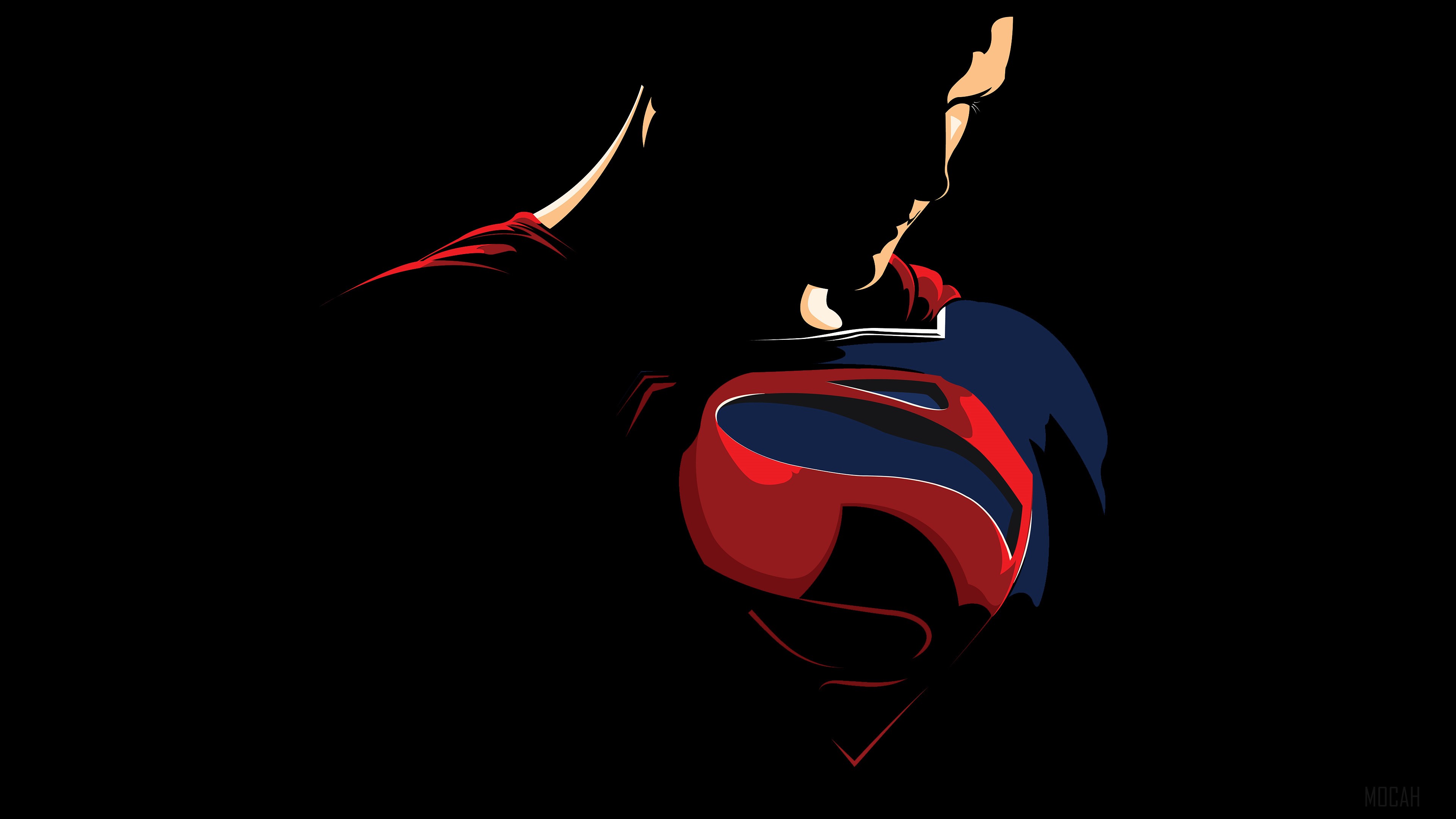 Superman Logo Minimalism 4K HD Wallpaper
