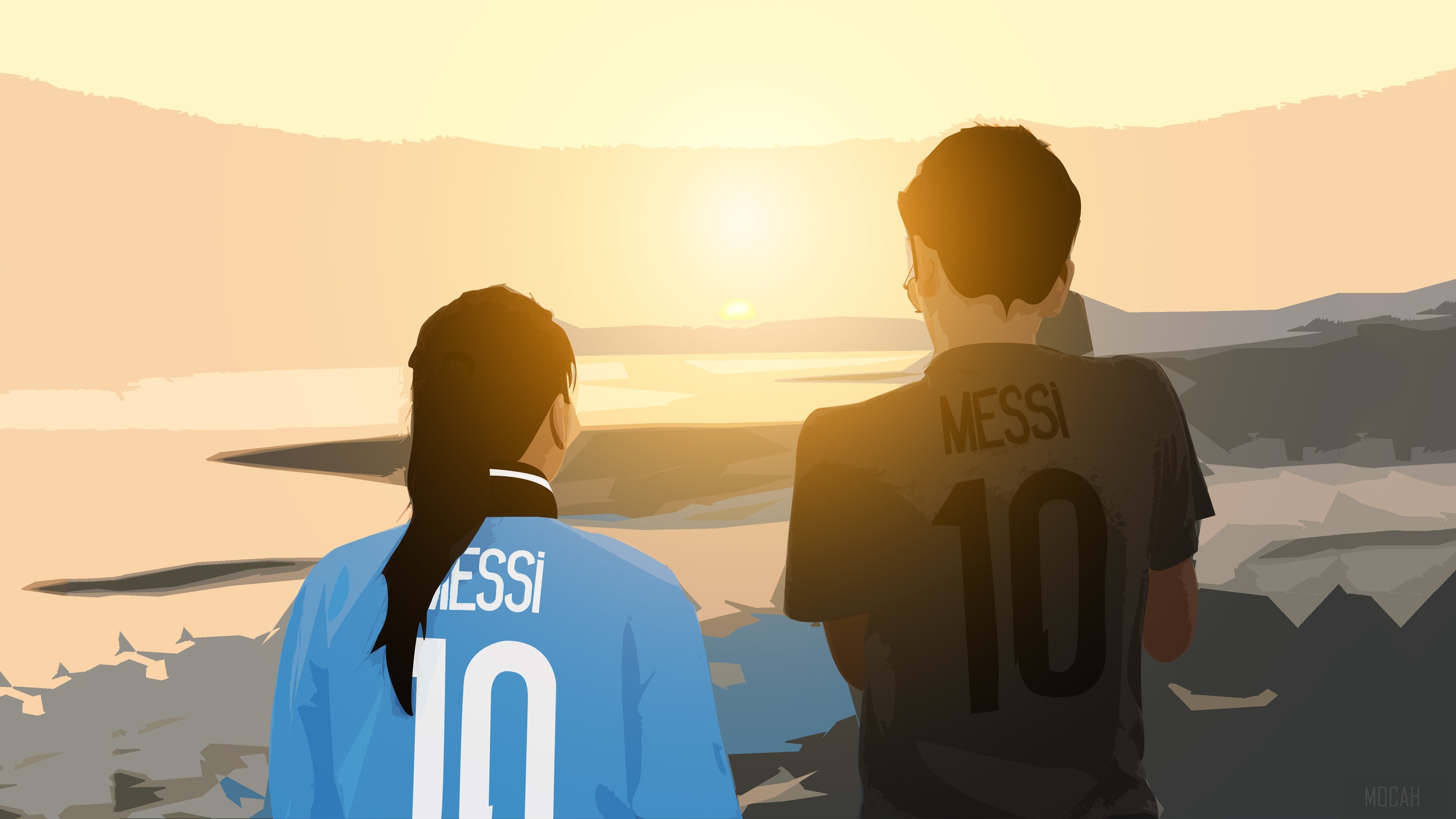 Lionel Messi Digital Art 4K HD Wallpaper