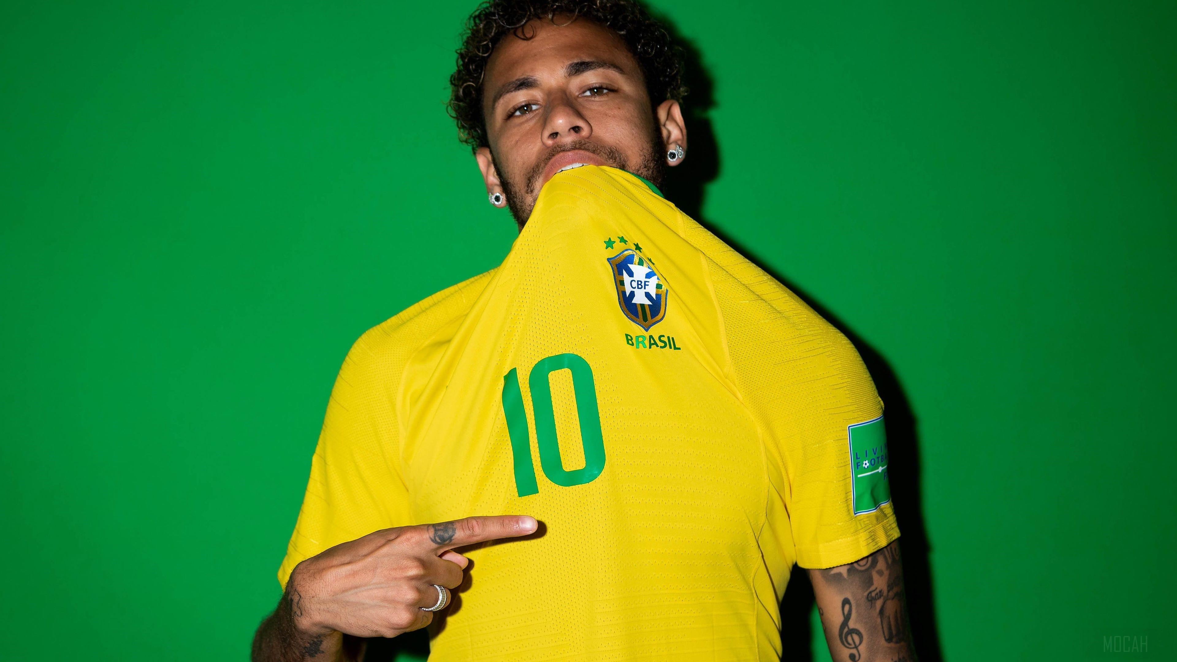 Neymar Jr. Brazil 2018 4K HD Wallpaper