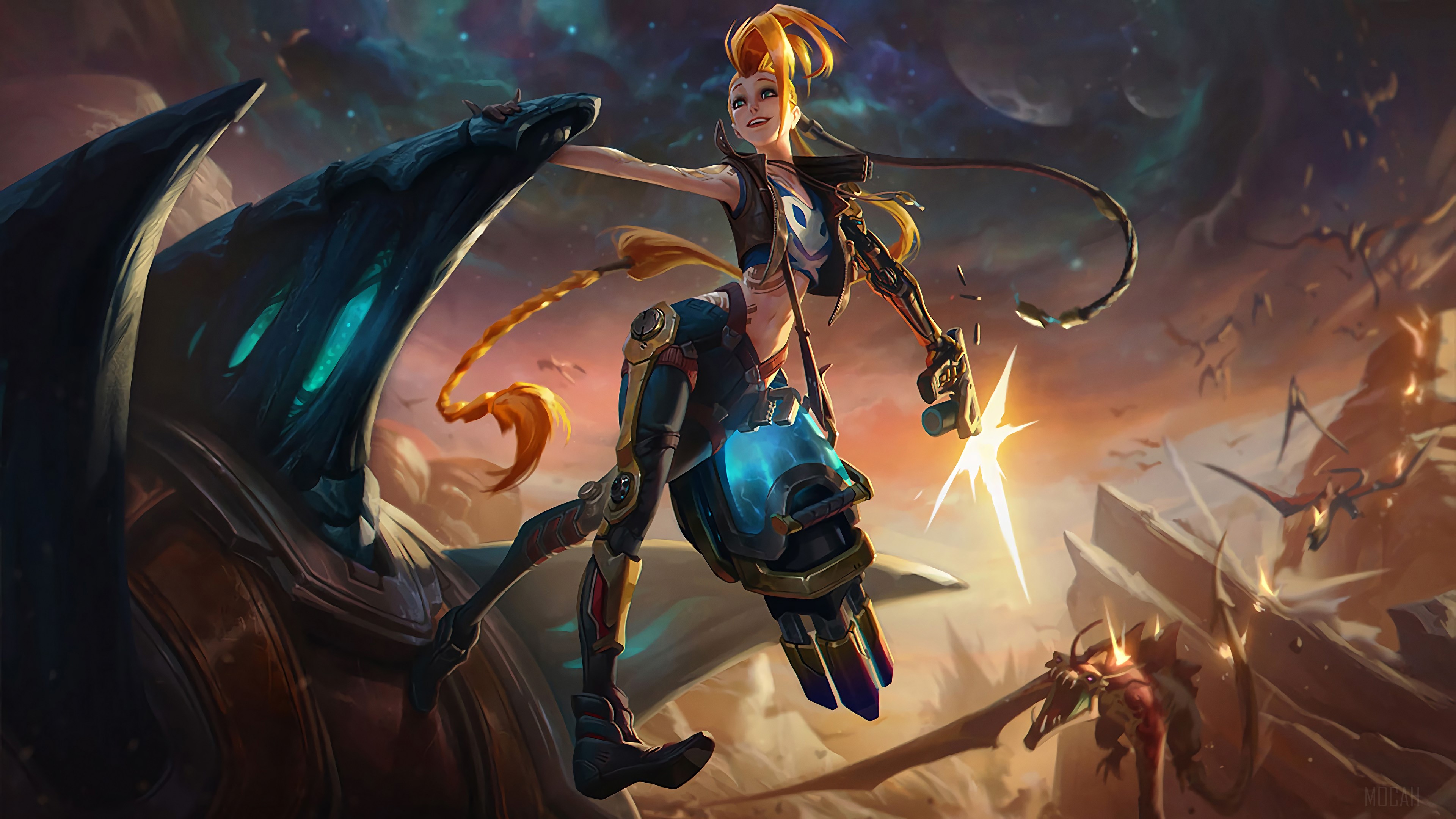 Jinx from League of Legends 4K HD Wallpaper