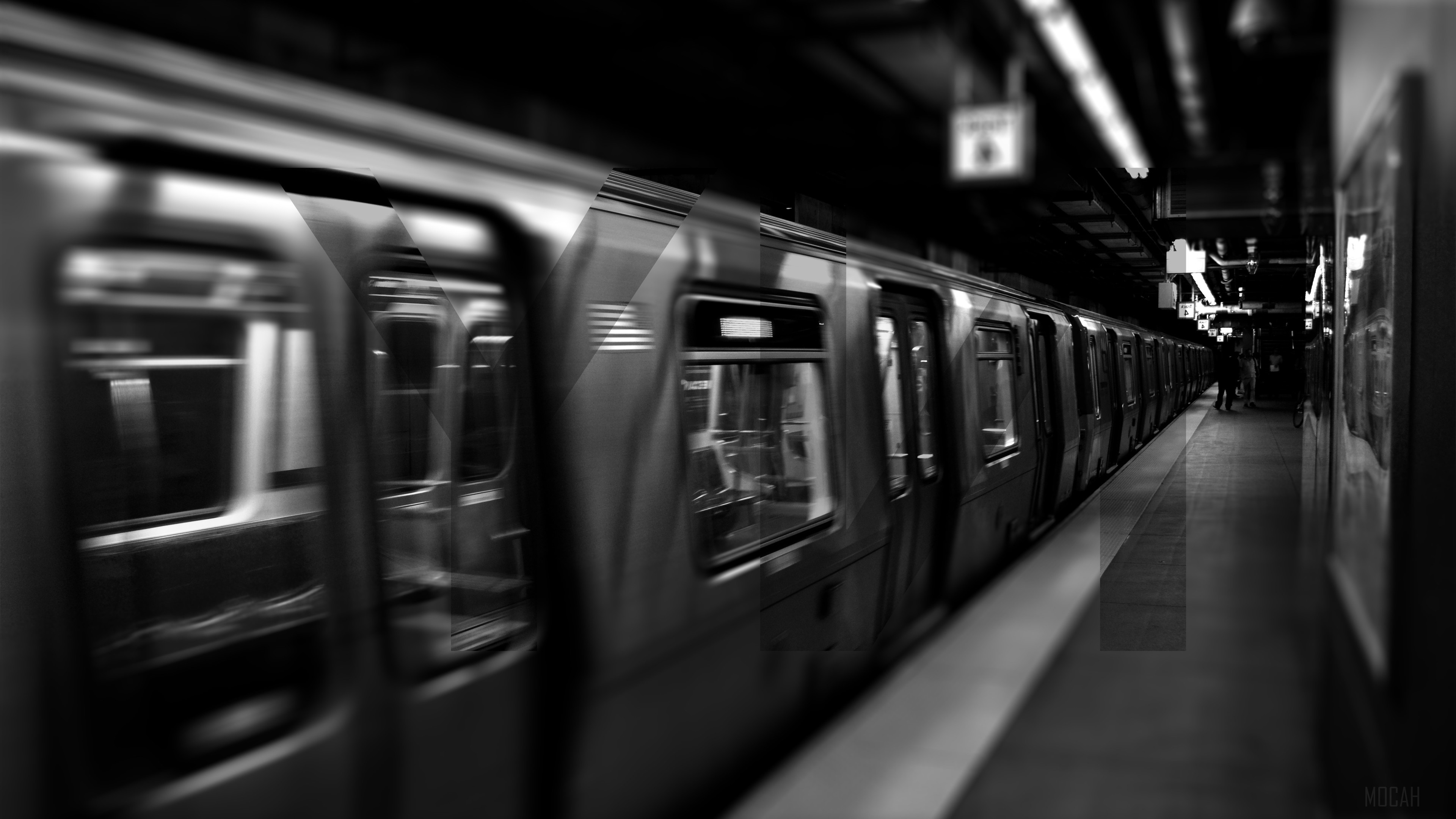 New York City Underground Subway Train HD Wallpaper