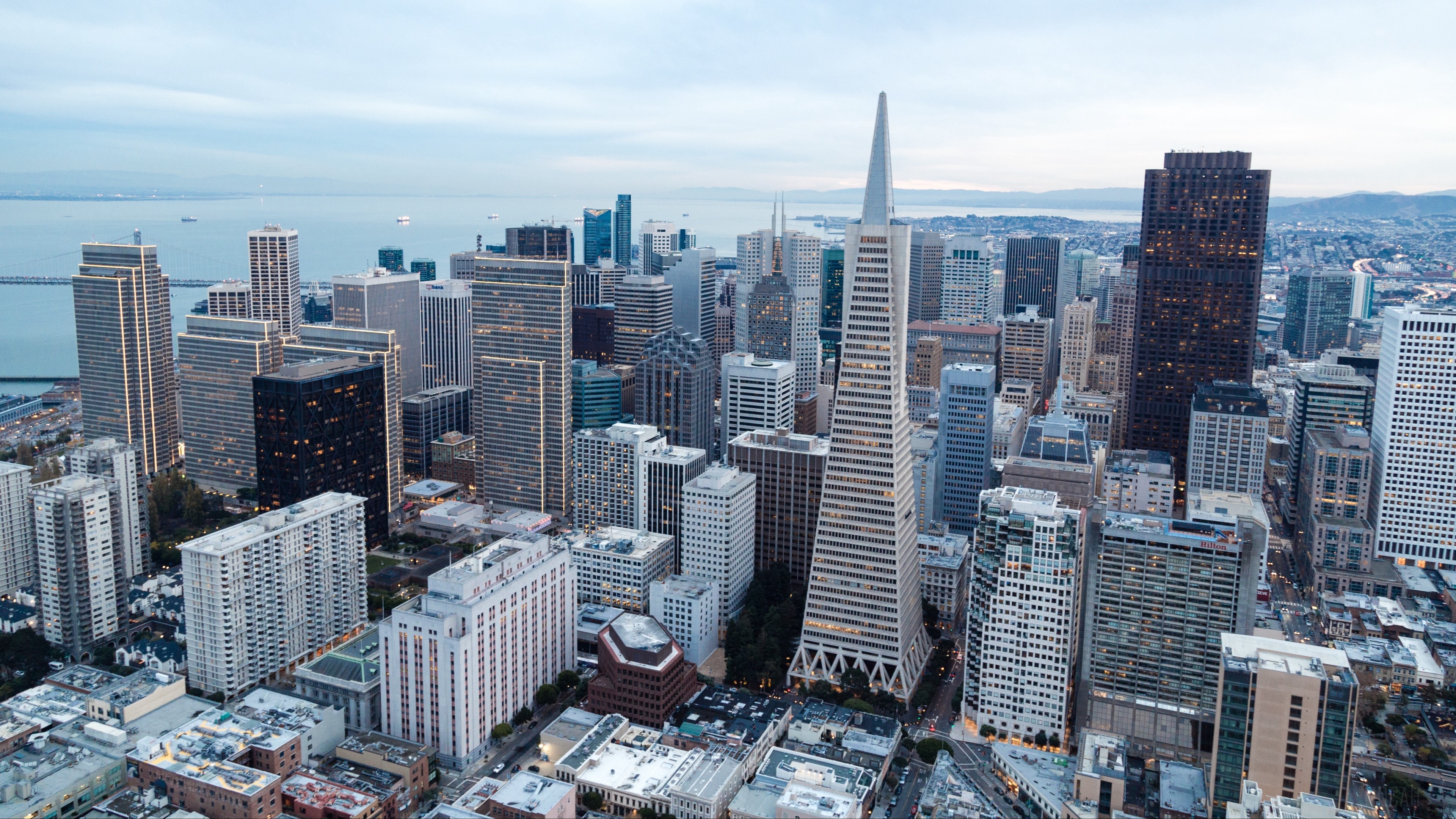 San Francisco skyscrapers and metropolis 4K HD Wallpaper