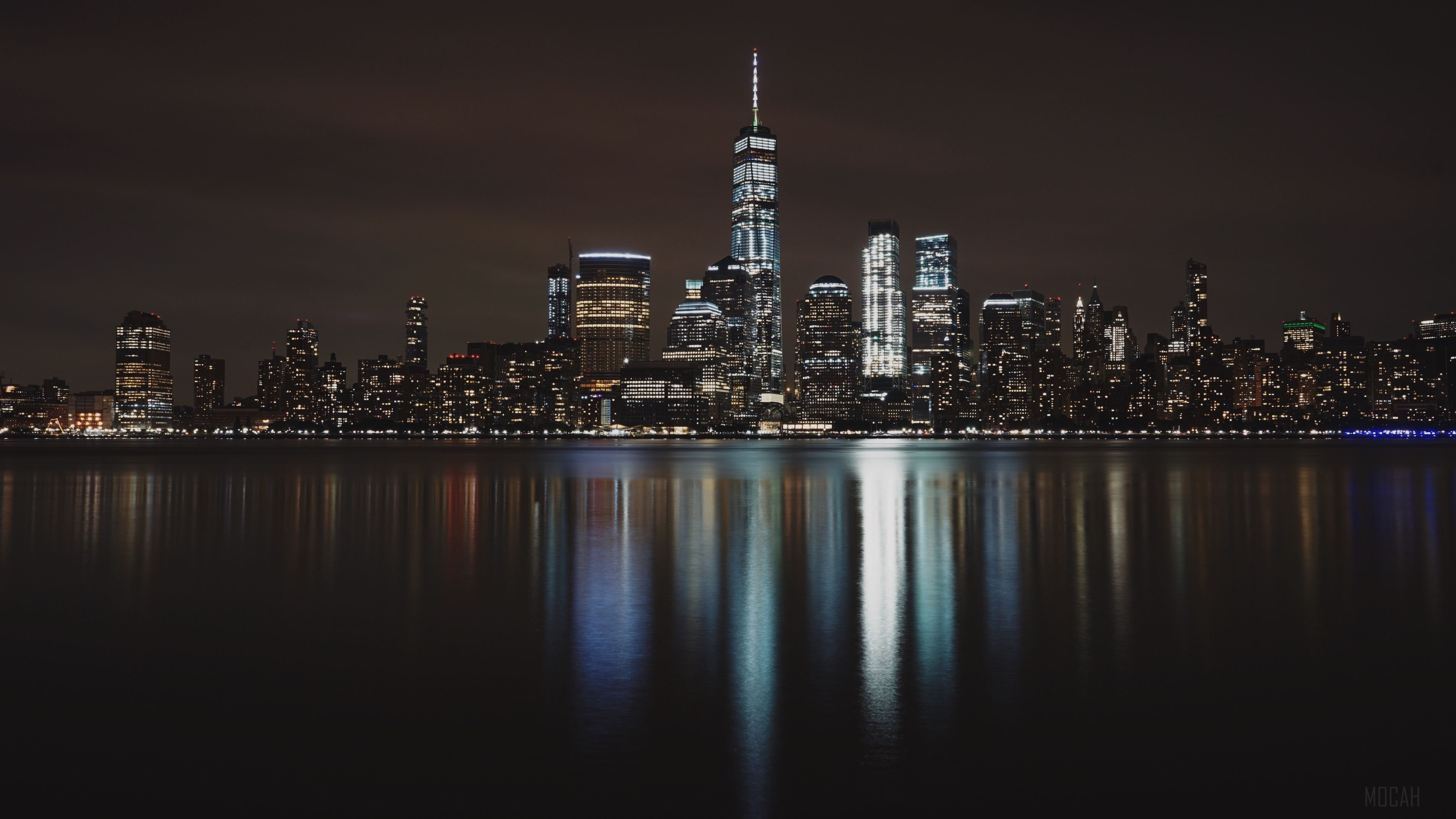 New York City Skyline at Night 4K HD Wallpaper