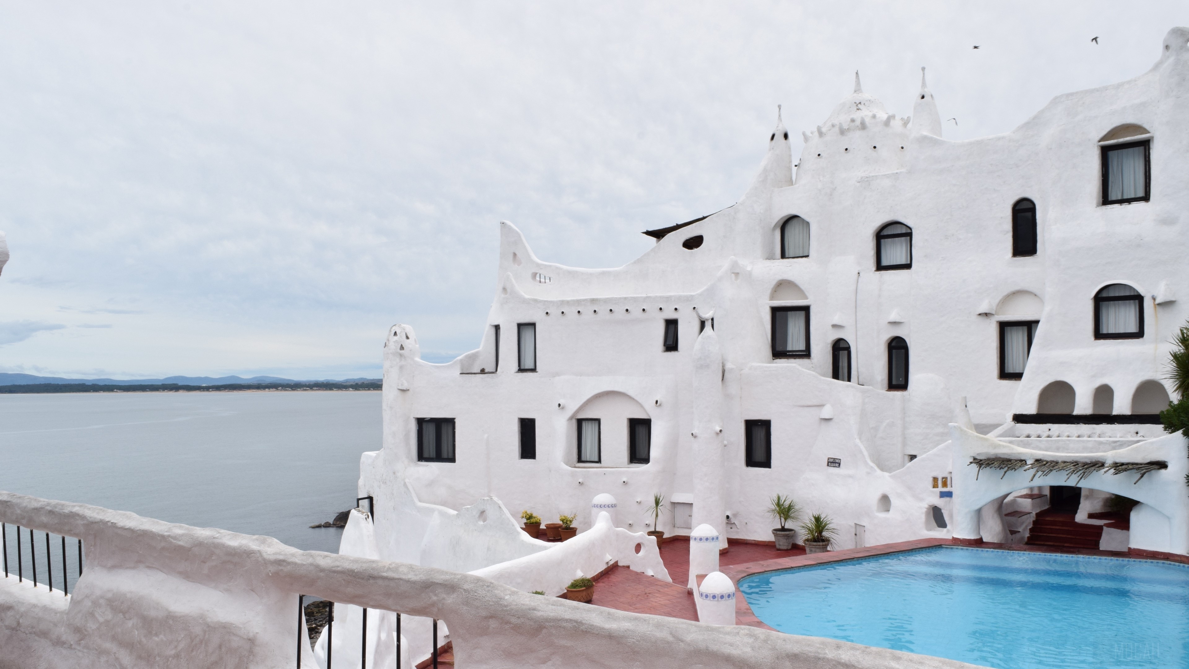 Casapueblo hotel in Punta Ballena, Uruguay HD Wallpaper
