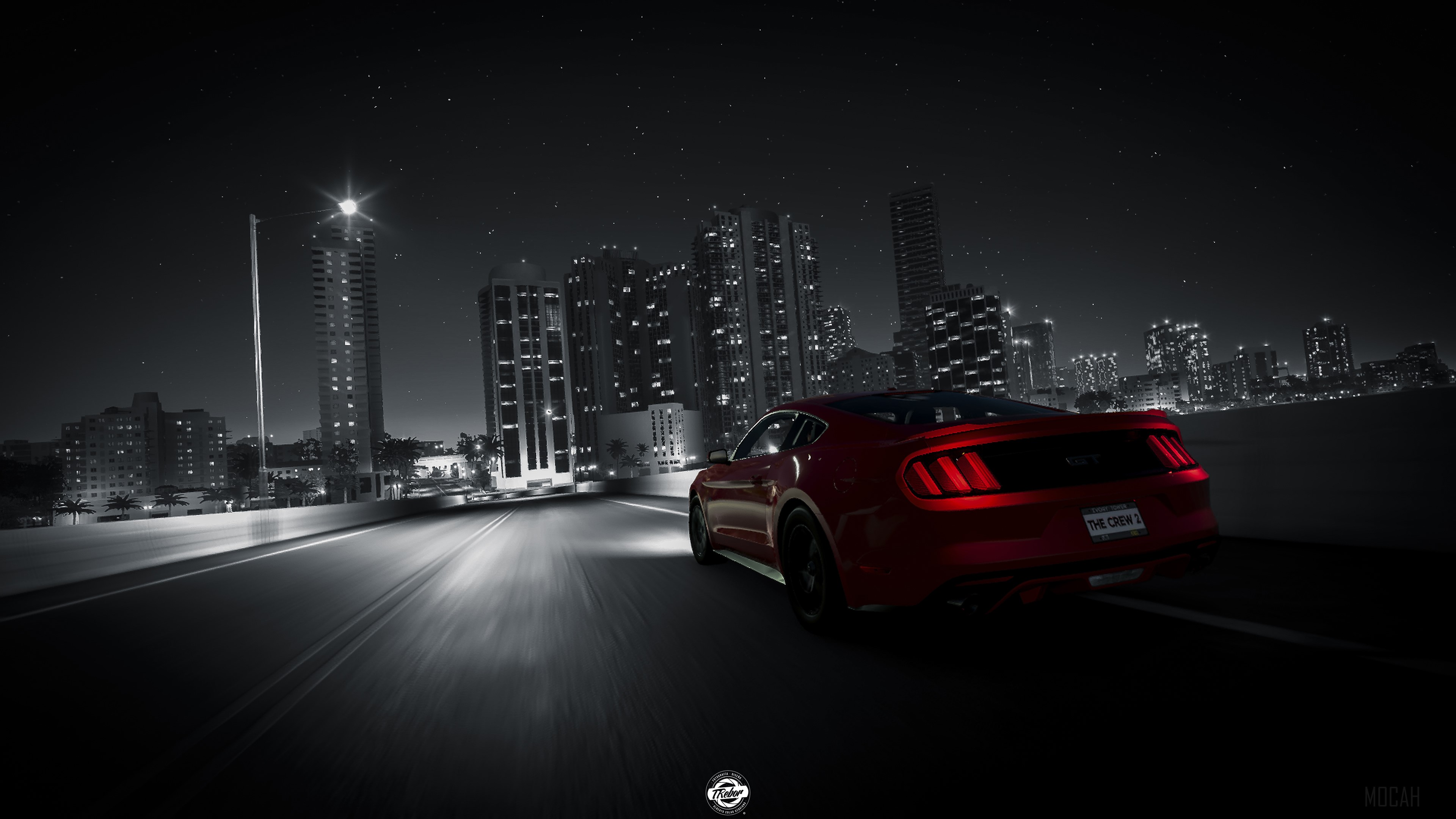 The Crew 2 Ford Mustang at Night HD Wallpaper